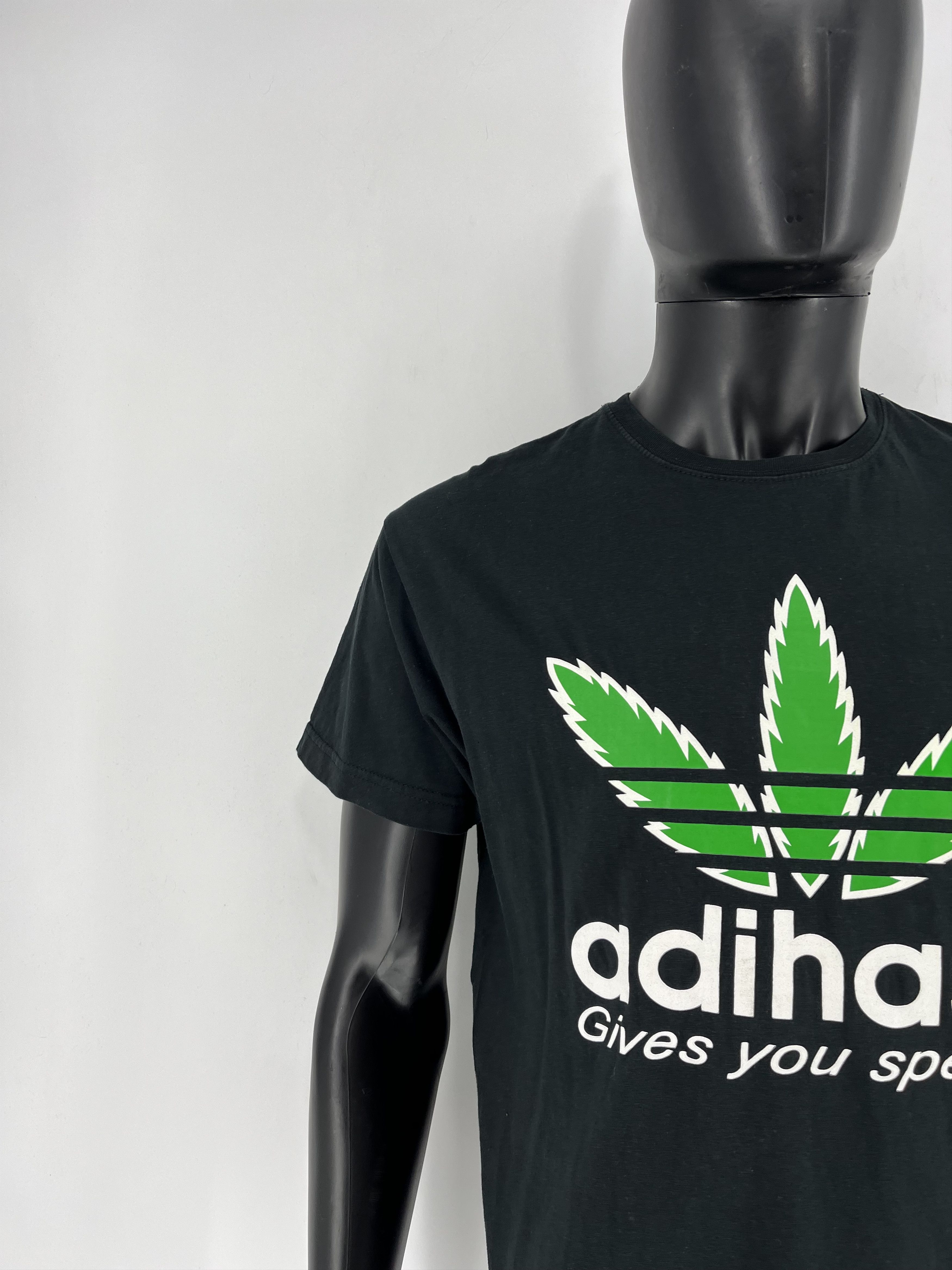 Vintage Vintage Y2K Adihash Gives You Speed Single Stitch T-shirt Size US L / EU 52-54 / 3 - 6 Thumbnail