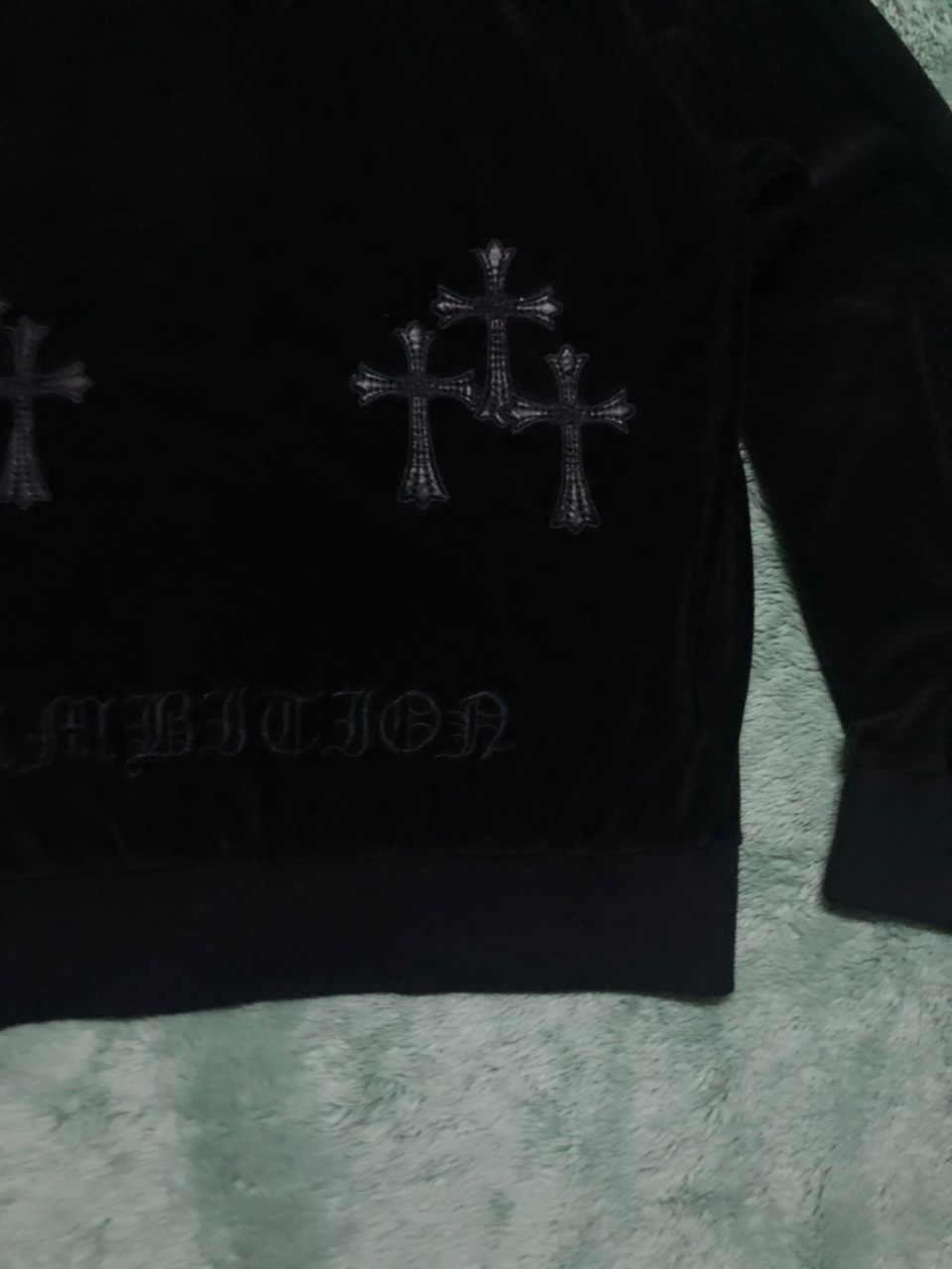 Affliction Y2K BE AMBITION CROSS HOODIE ZIPPER VELVET Size US L / EU 52-54 / 3 - 16 Thumbnail