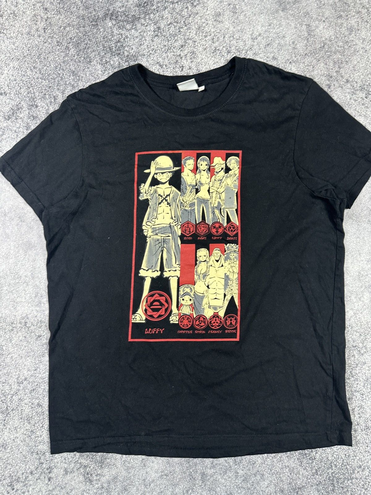 One Piece One Peace Logo Luffy T-shirt Streetwear Art Cartoon USA Rare Size US L / EU 52-54 / 3 - 2 Thumbnail