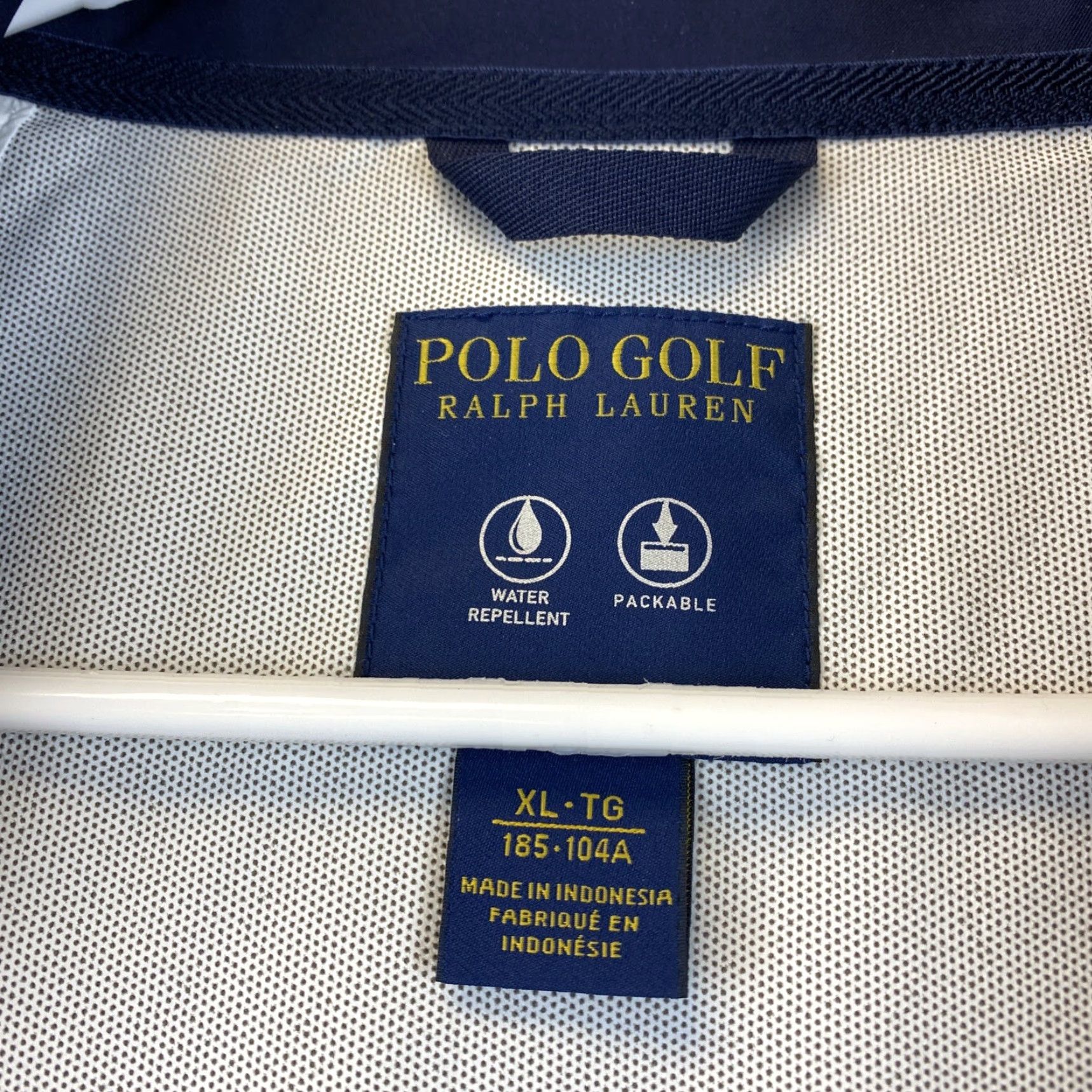 Polo Ralph Lauren VINTAGE Polo Ralph Lauren Water Repellent Windbreaker Jacket Men XL White, Big & Tall, Full Zip, Windbreaker, Polo Ralph Lauren, 84-7 Size US XL / EU 56 / 4 - 5 Thumbnail