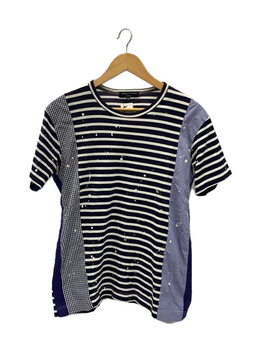 Comme des Garcons Homme Reconstructed Striped Paint Splatter Tee Size US XS / EU 42 / 0 - 1 Thumbnail