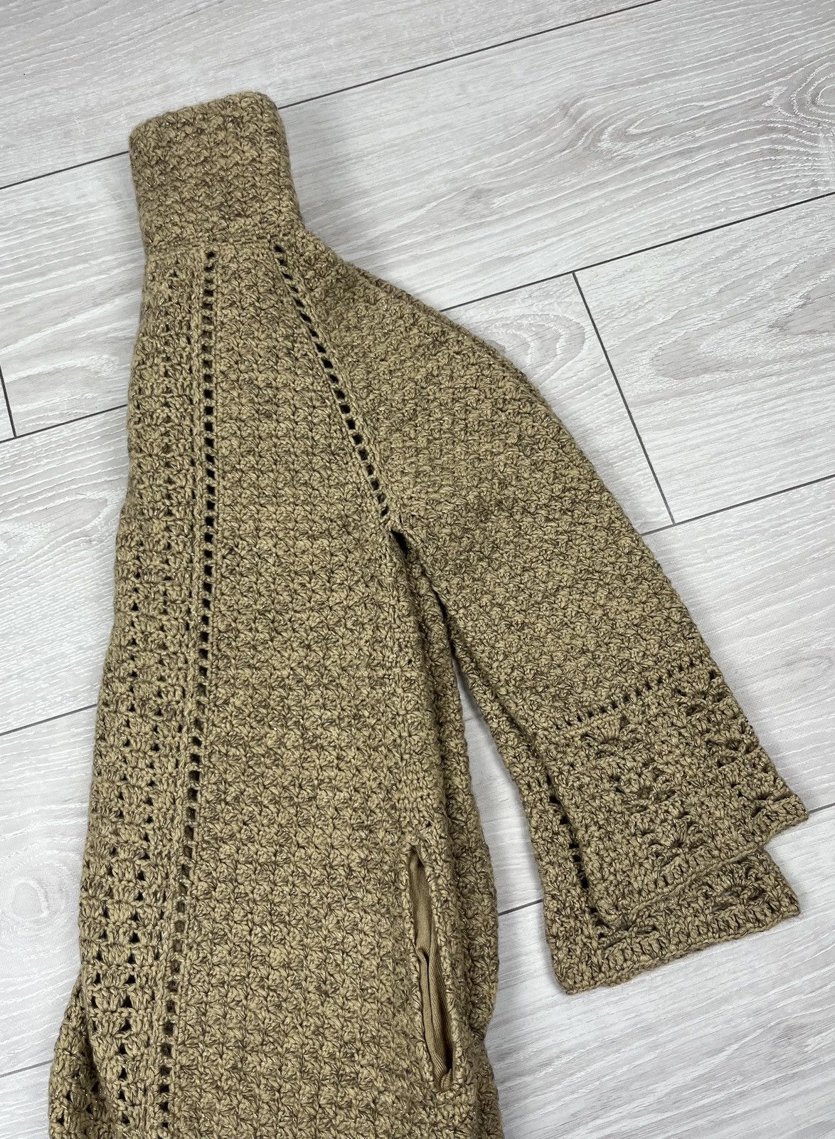 Diane von Furstenberg Diane Von Furstenberg Cable Knit Double Breasted Wool Coat Size S / US 4 / IT 40 - 8 Thumbnail