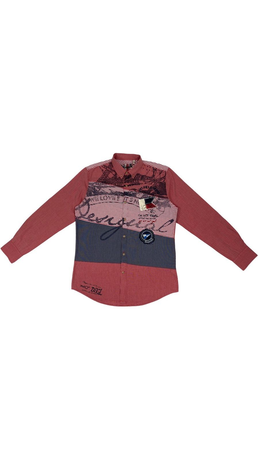 Desigual 🔥LASTDROP🔥 Desigual Big Logo Color Block Striped We Love It Size US L / EU 52-54 / 3 - 2 Thumbnail