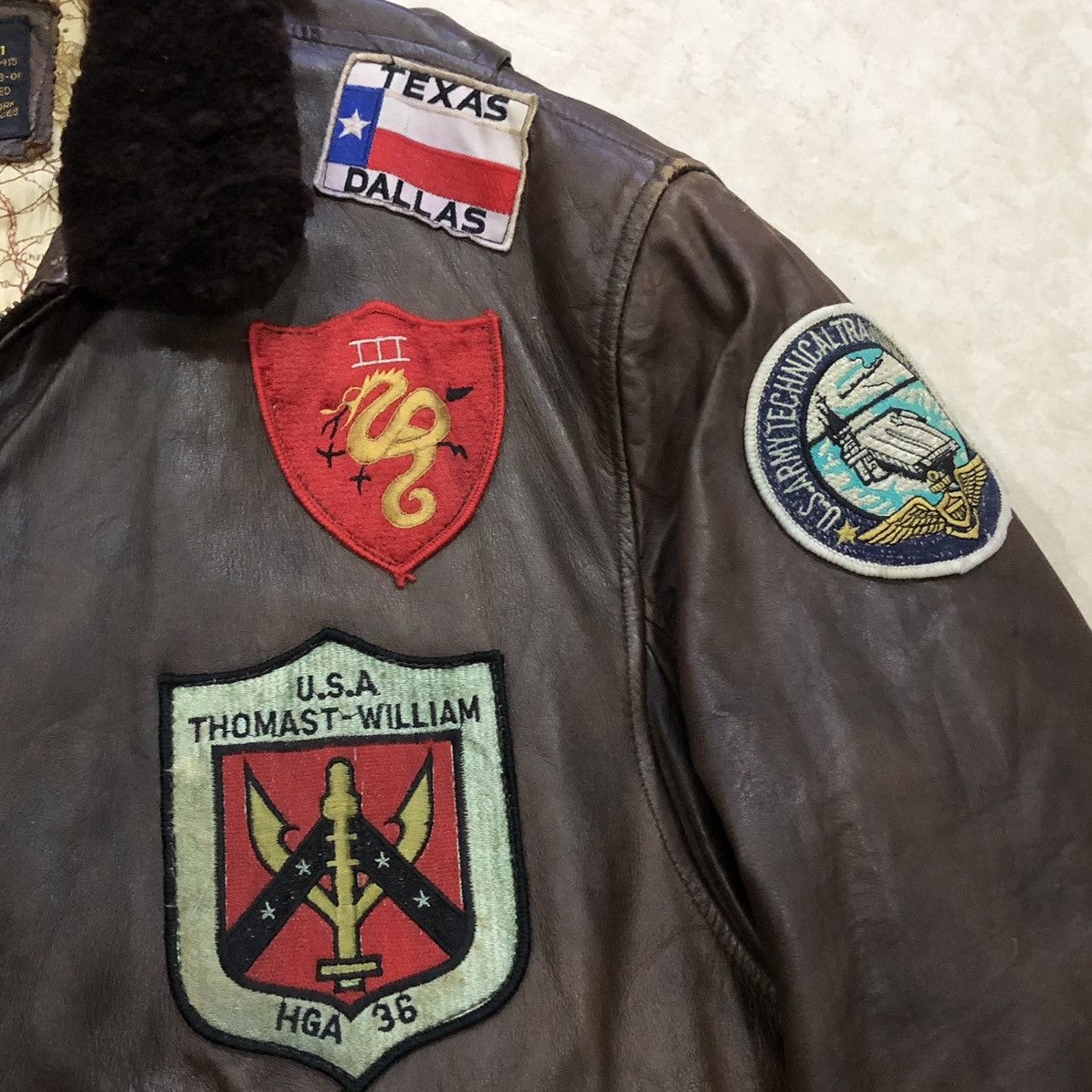 Avirex VTG 80s Avirex G-1 Patch U.S ARMY Air Forces Leather Jacket Size US XL / EU 56 / 4 - 8 Thumbnail