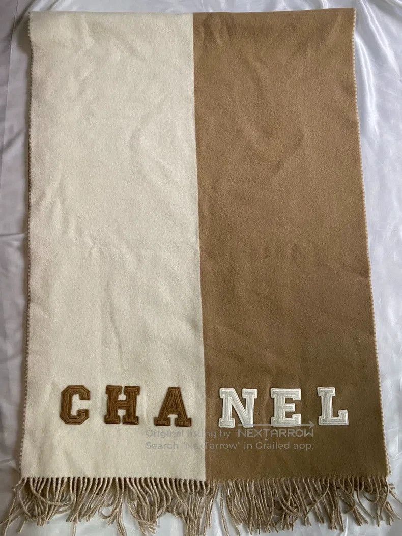 Chanel Chanel 23N large cashmere colour block scarf Size ONE SIZE - 2 Thumbnail