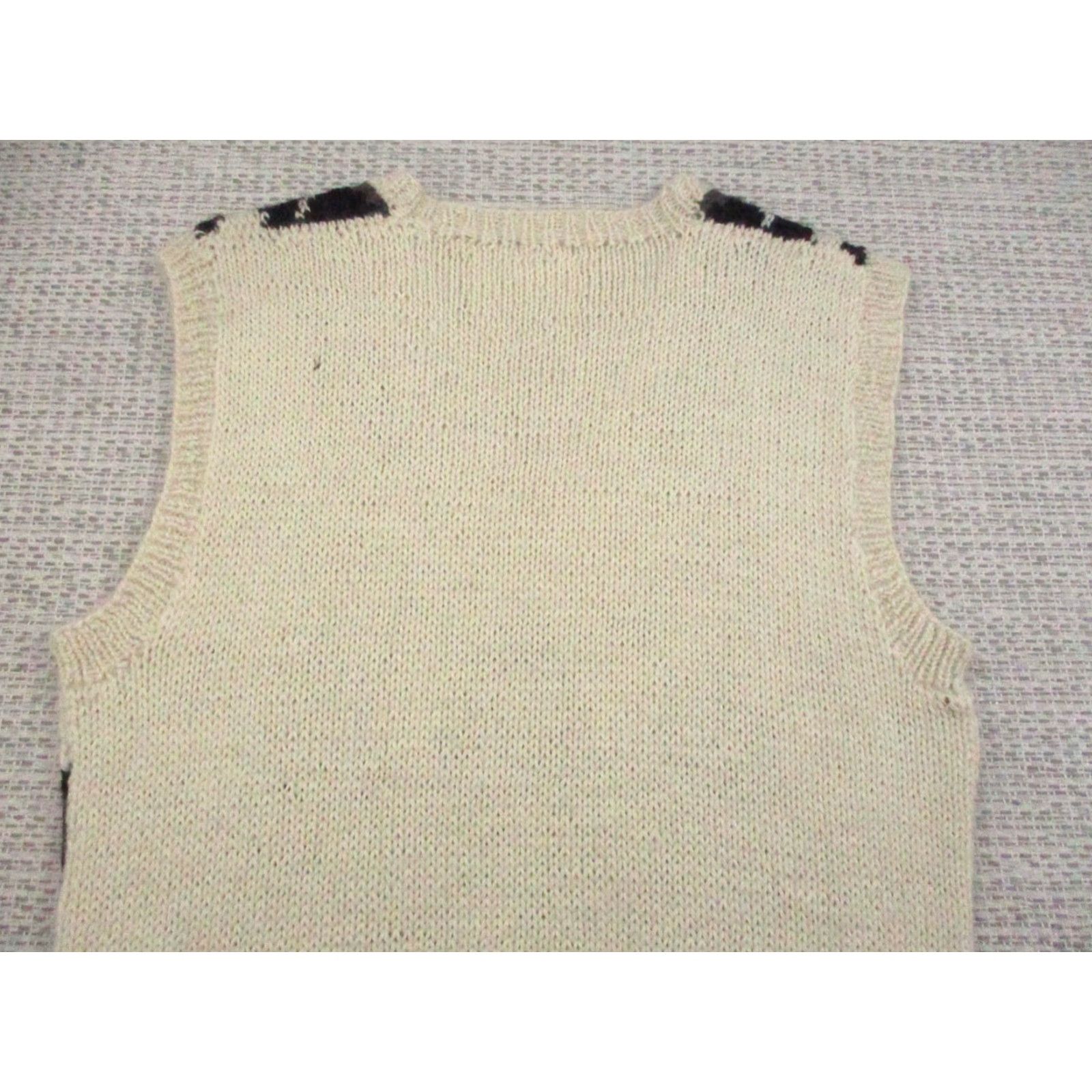 Vintage VINTAGE Andean Imports Sweater Vest Mens Medium Gray Argyle Alpaca Wool Hand Knit Size US M / EU 48-50 / 2 - 5 Thumbnail