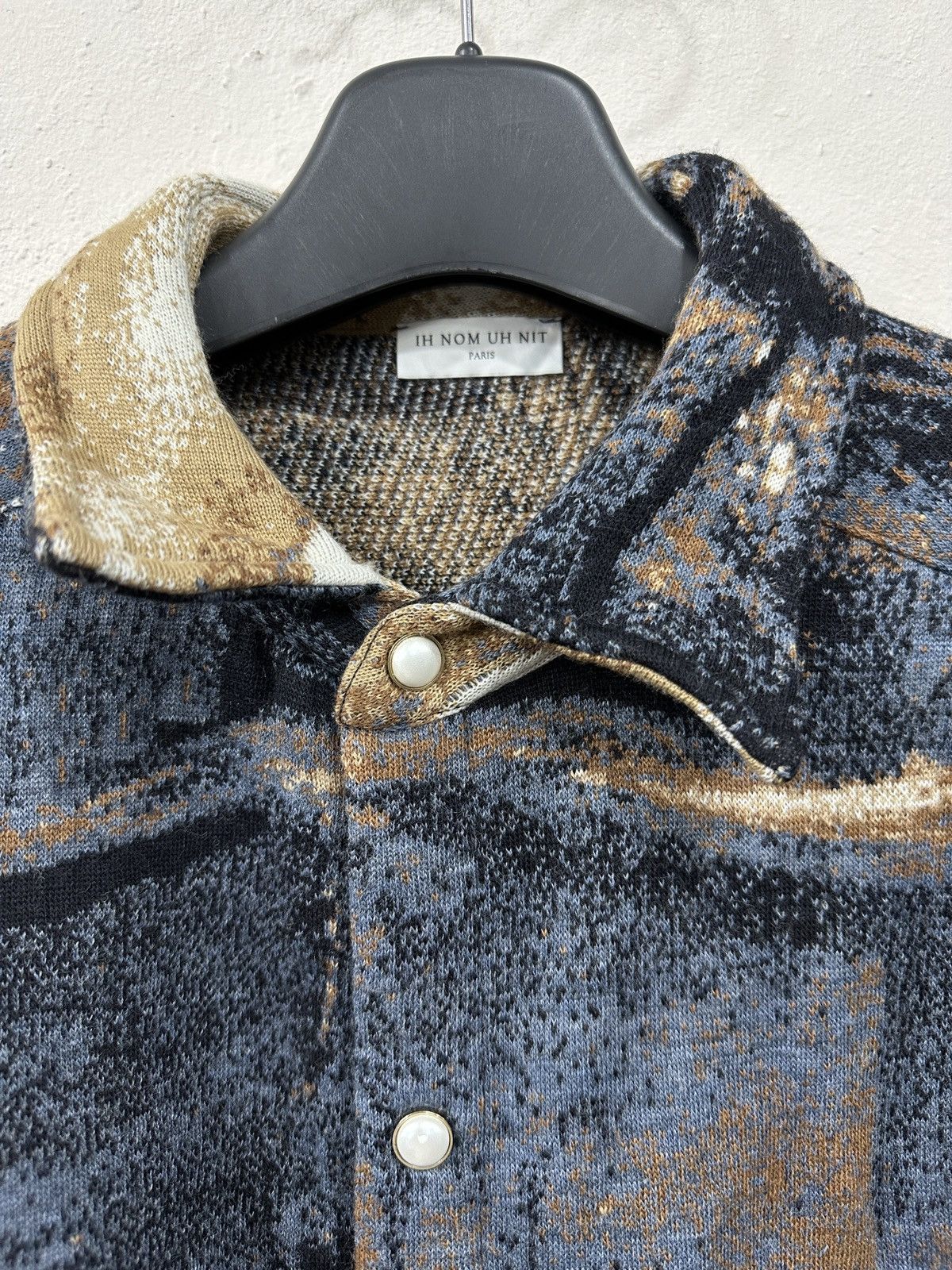 Ih Nom Uh Nit Oversized Jacquard Flannel Shirt Size US L / EU 52-54 / 3 - 5 Thumbnail