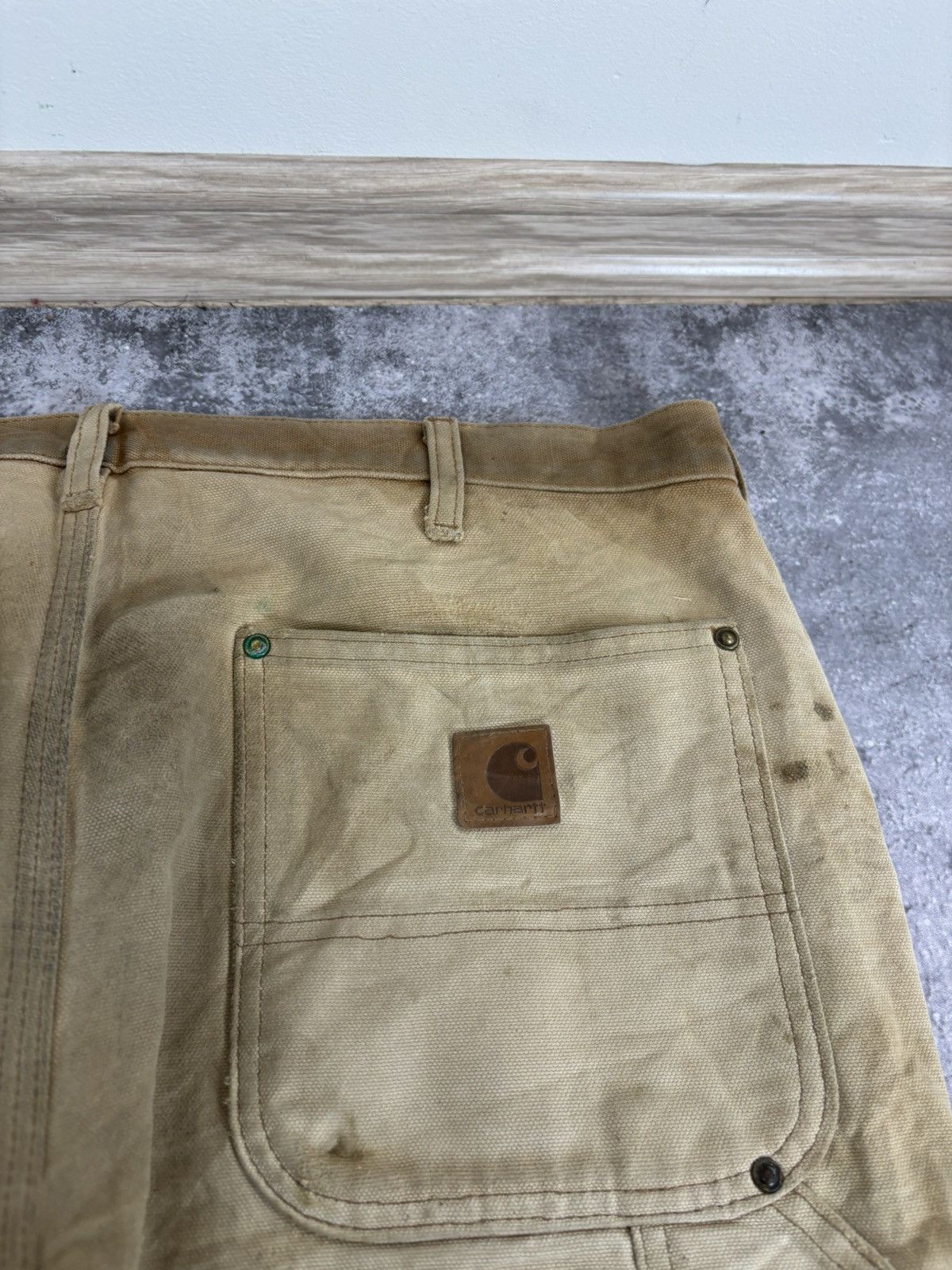 Carhartt Carhartt Men’s Double Knee Pants Jeans Faded USA Workwear Size US 36 / EU 52 - 21 Thumbnail