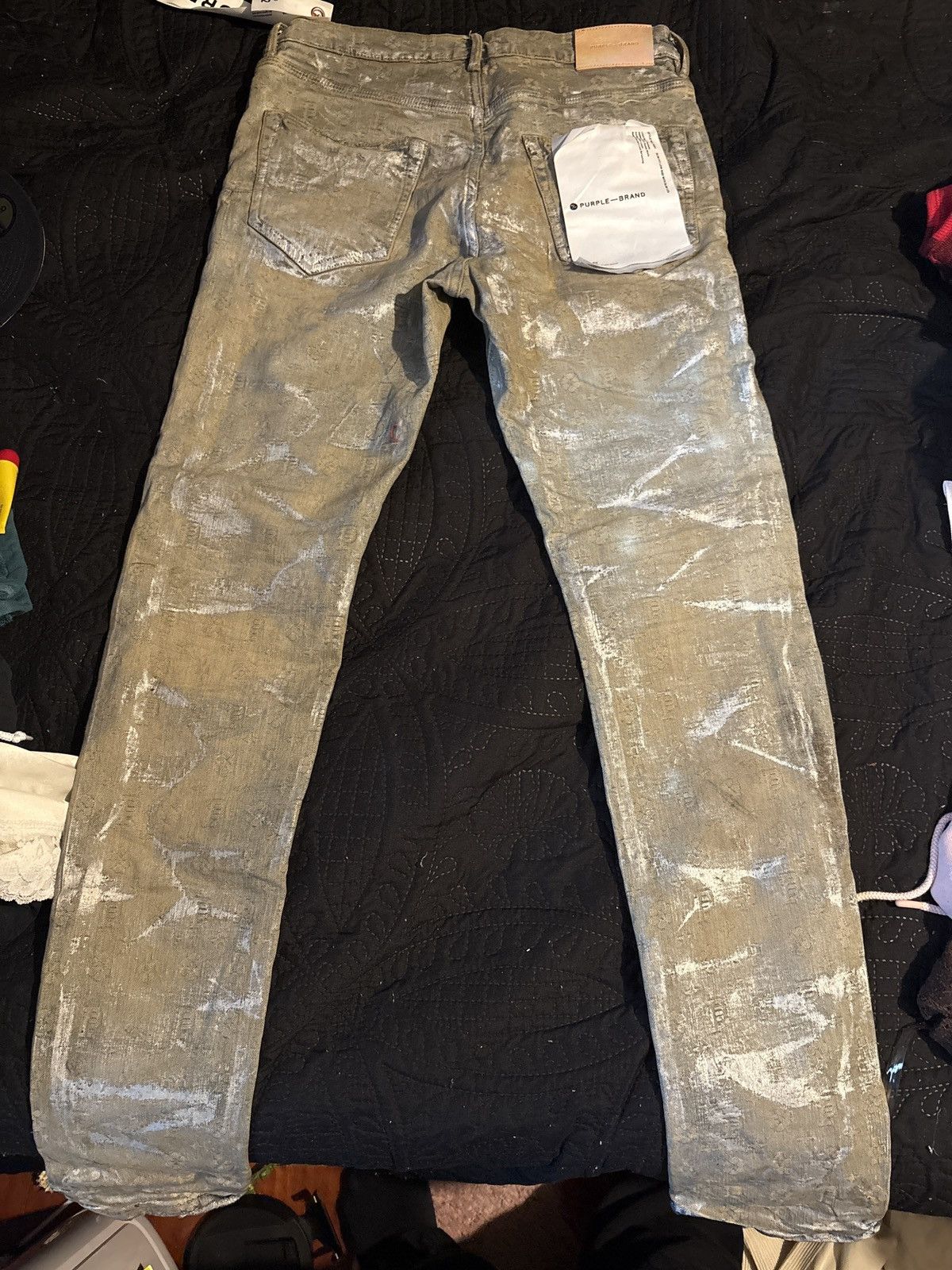 Purple Brand Purple Brand Jeans- P001 Holographic Earth Jacquard Mono Size US 32 / EU 48 - 9 Thumbnail