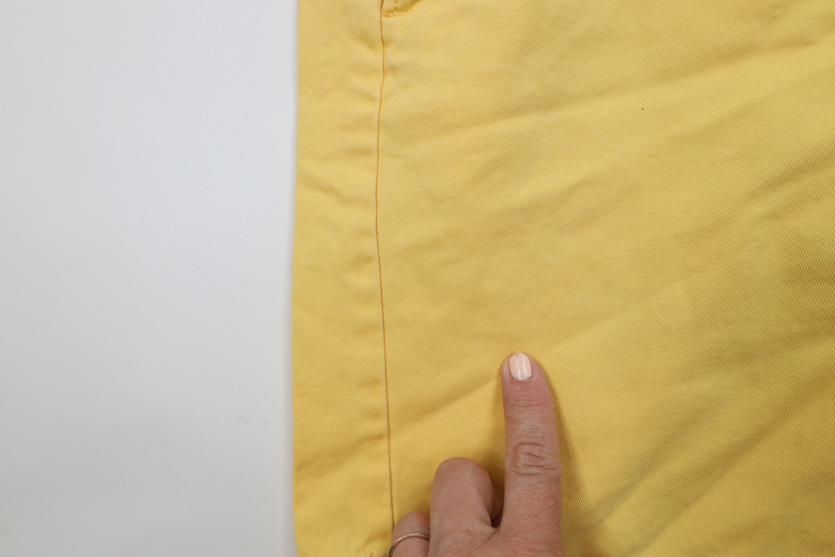 J.Crew Vintage 90s Y2K J Crew Above Knee Chino Shorts Yellow Cotton Size US 32 / EU 48 - 7 Thumbnail