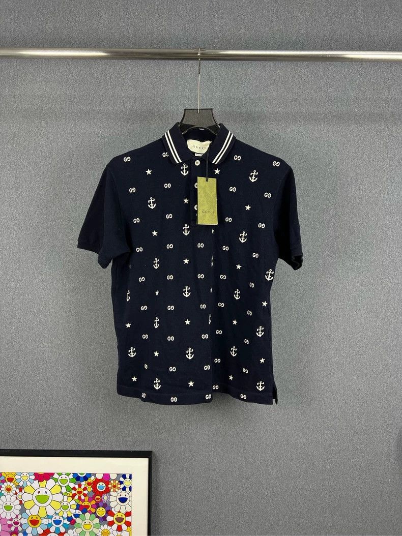 Gucci Gucci Embroidered LOGO short-sleeved POLO 2503-Nextarrow Size US S / EU 44-46 / 1 - 1 Thumbnail