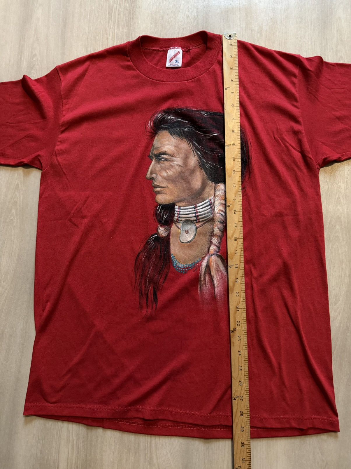 Vintage Vintage Hand Painted Native American Portraits Shirts Size US XL / EU 56 / 4 - 9 Thumbnail