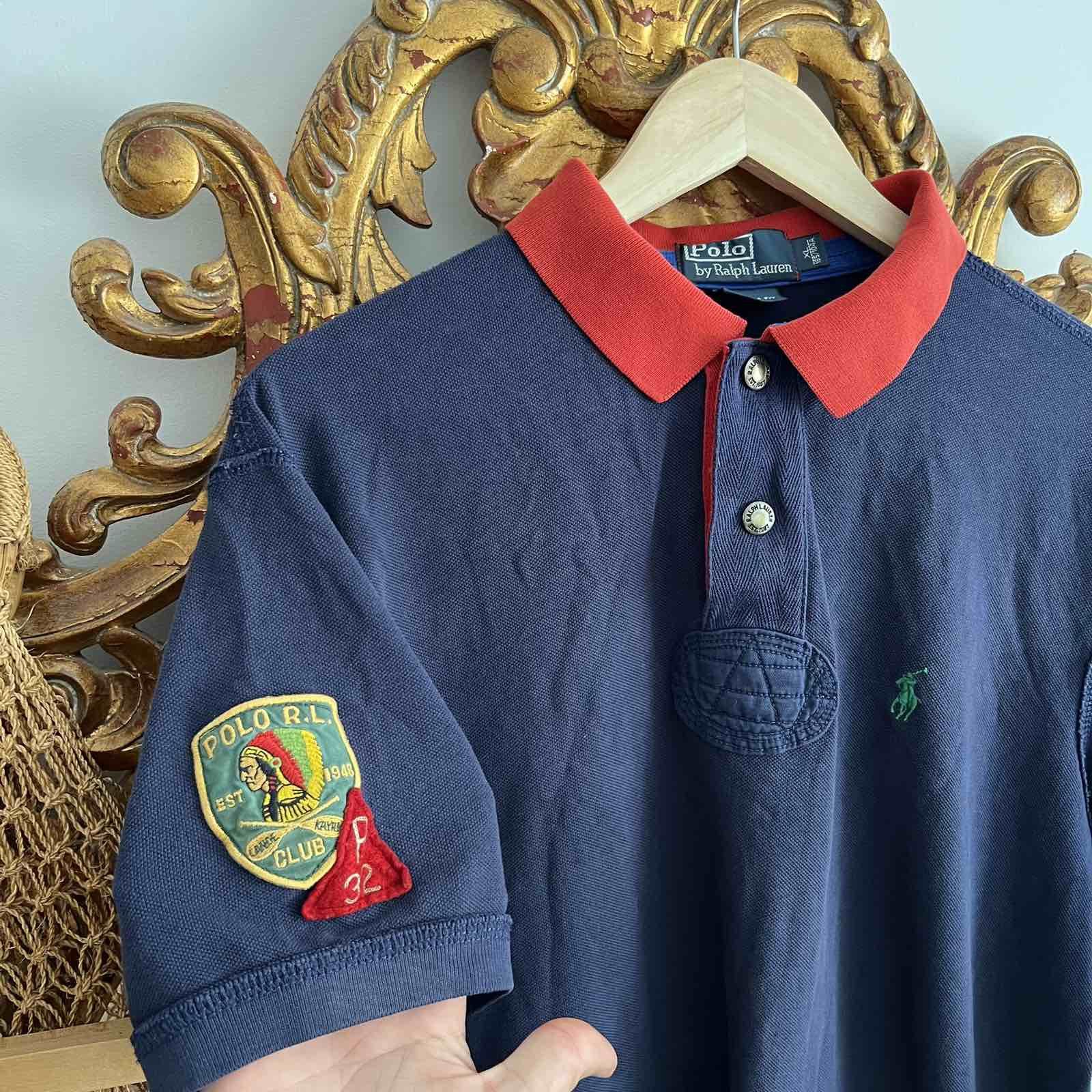 Polo Ralph Lauren vintage polo t-shirt tee Sz Xl, image size:1600x1600