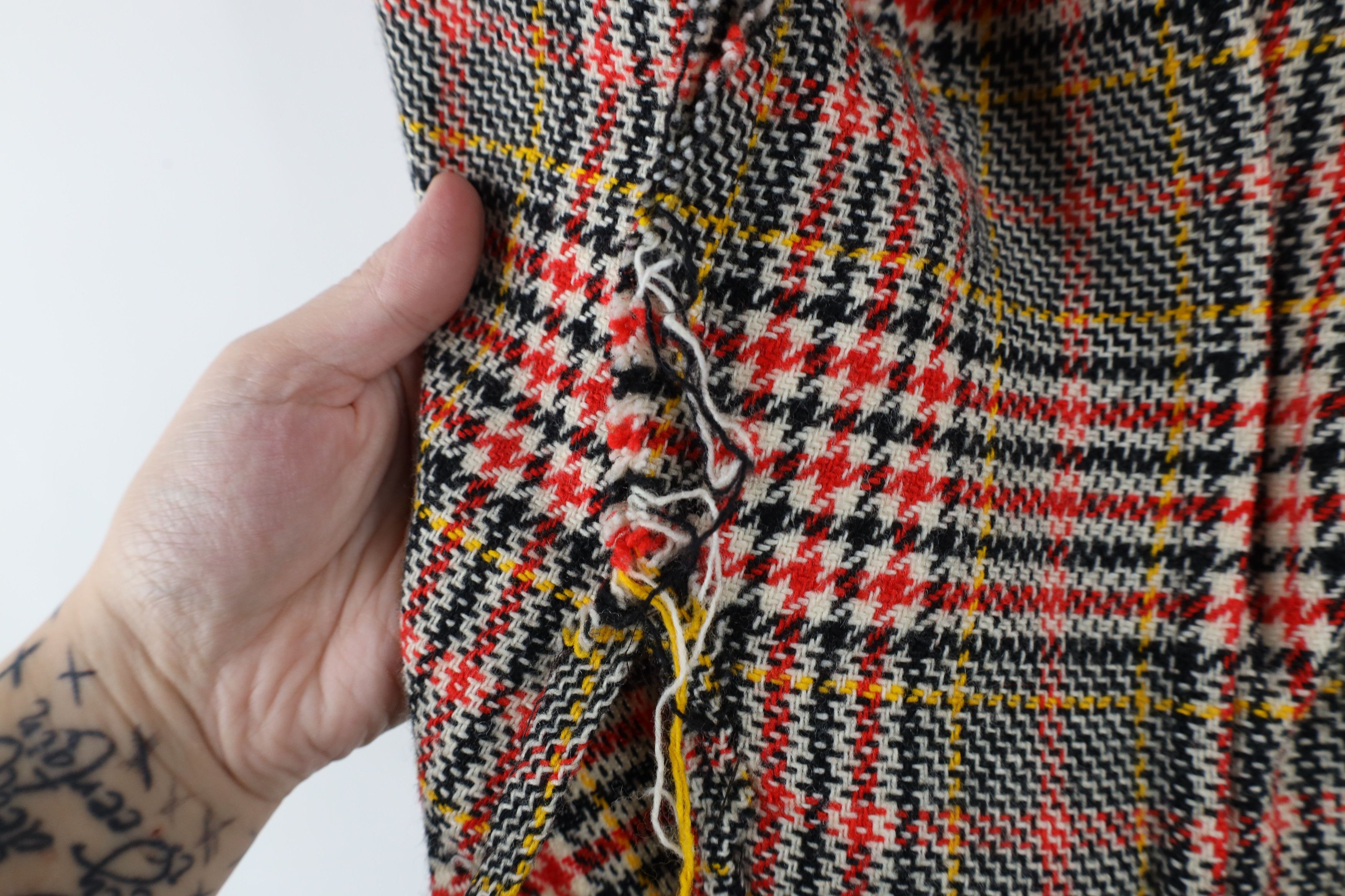 Vintage Vintage 60s 70s Streetwear Tweed Houndstooth Vest Jacket Size S / US 4 / IT 40 - 6 Thumbnail