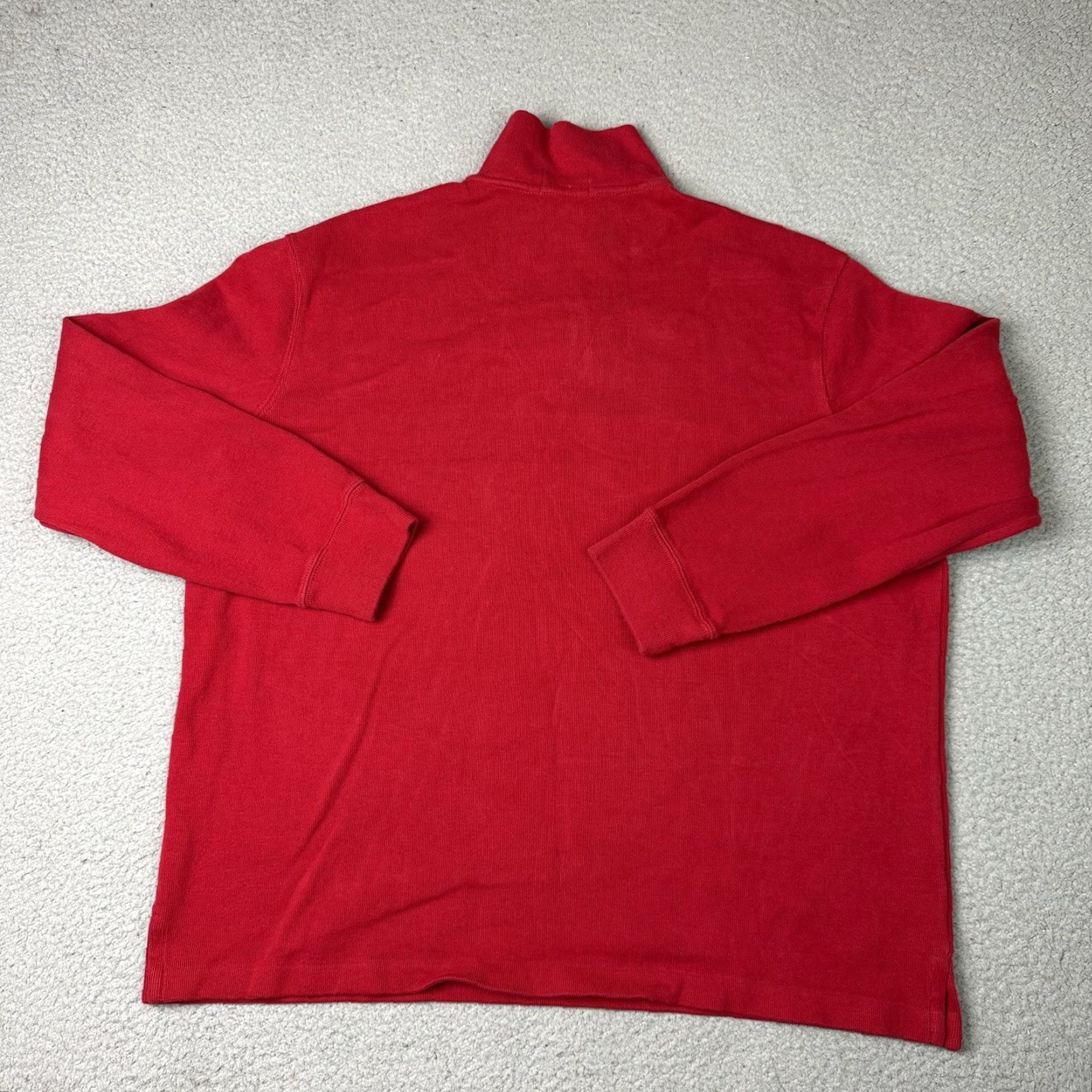 Polo Ralph Lauren Polo Ralph Lauren Sweater Mens 2XL Red Cotton Pullover Mock Neck 1/4 Zip Size US XXL / EU 58 / 5 - 4 Thumbnail