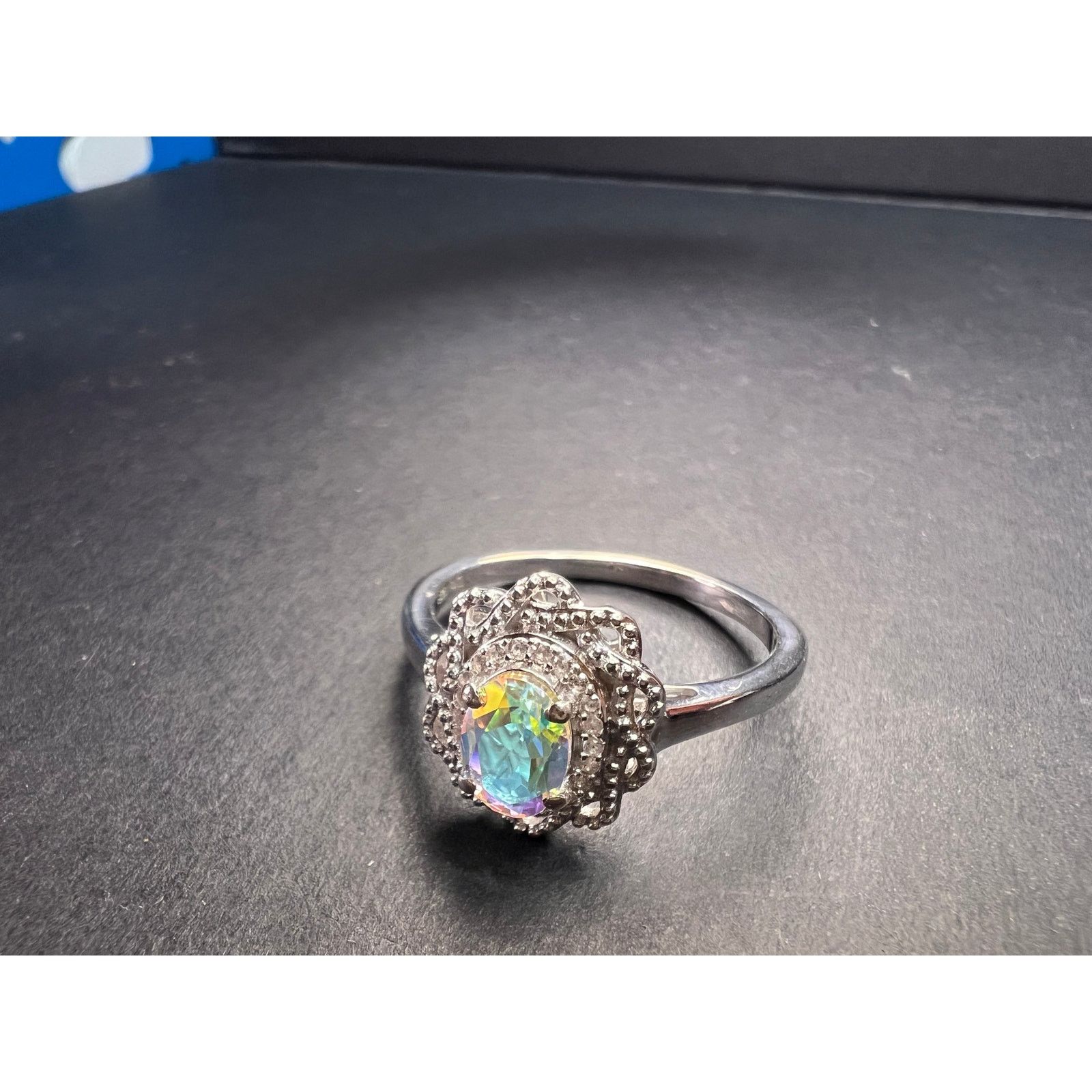 Other NEW Mercury Mystic topaz zircon ring in 925 silver size 10 Size ONE SIZE - 6 Thumbnail