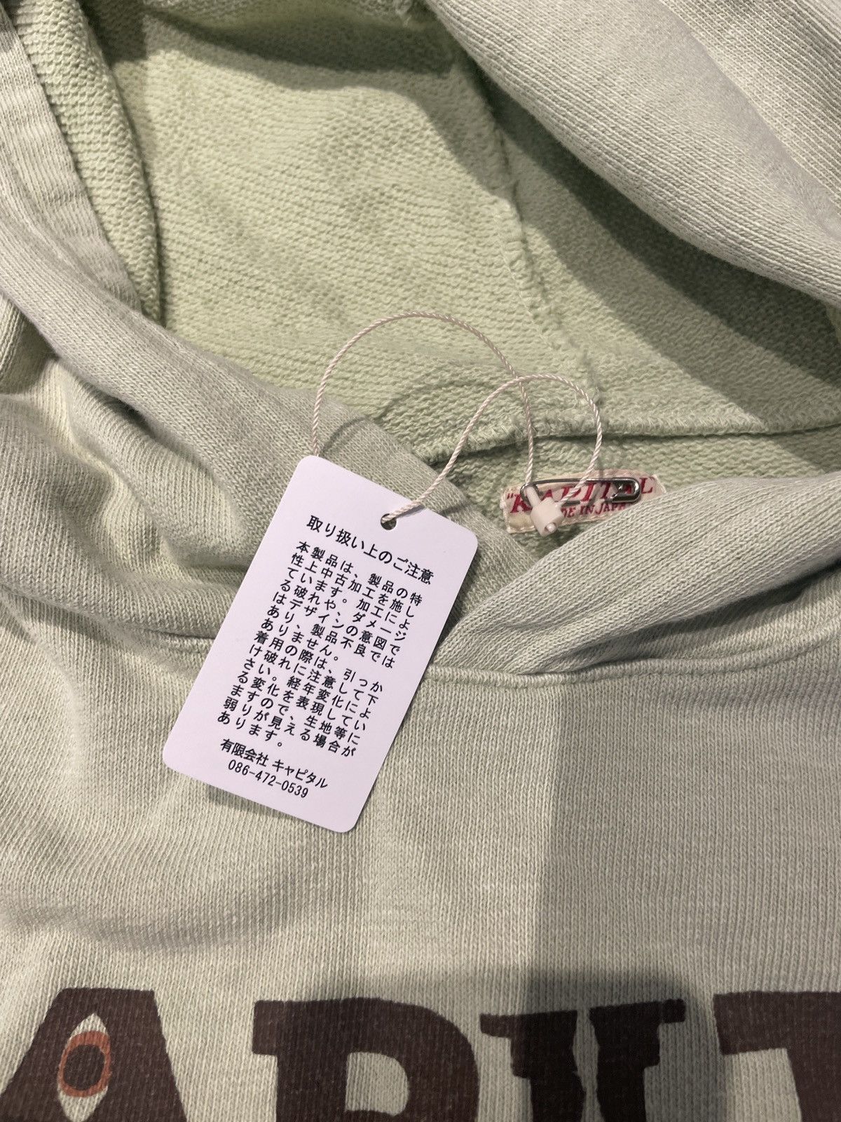 Kapital Kapital Logo Hoodie Seafoam Size 1 Size US S / EU 44-46 / 1 - 3 Thumbnail