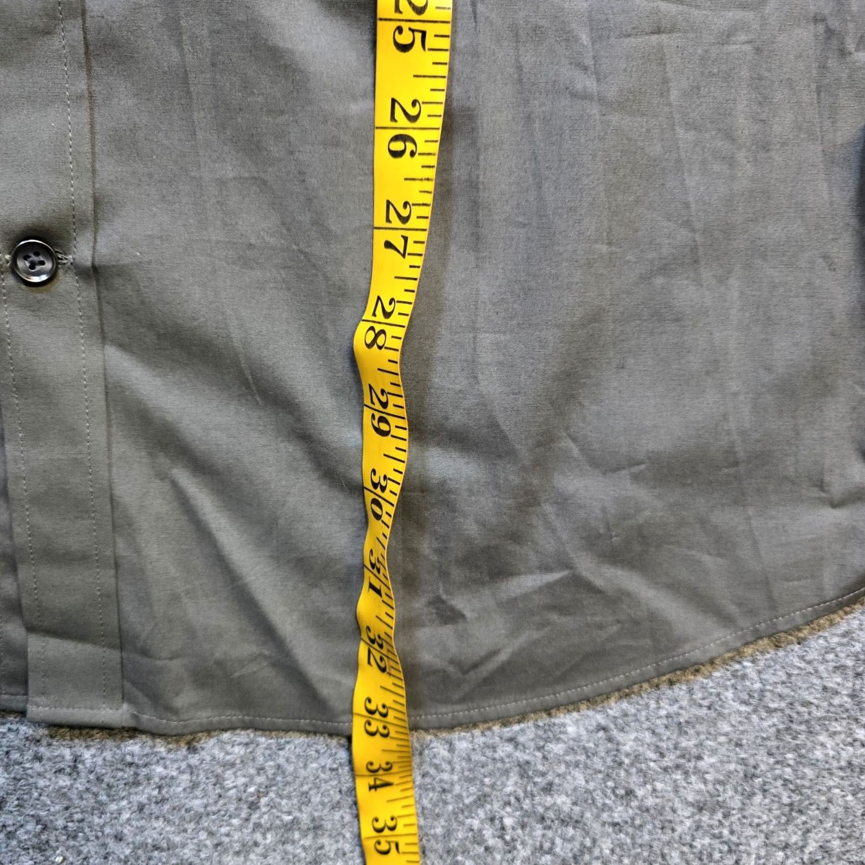 Express Express Shirt Mens 2XL Green Two Tone Button Long Sleeve Pockets Casual Shirt Size US XXL / EU 58 / 5 - 7 Thumbnail