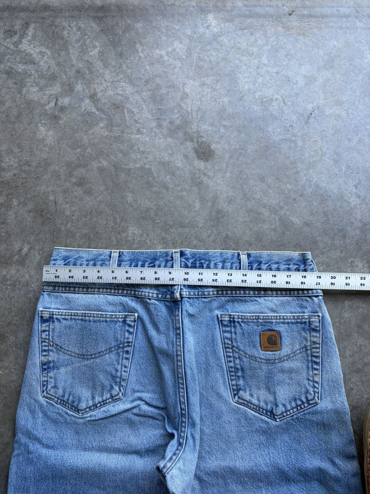 Carhartt Vintage Carhartt Light Wash Baggy Carpenter Workwear Denim Size US 38 / EU 54 - 5 Thumbnail