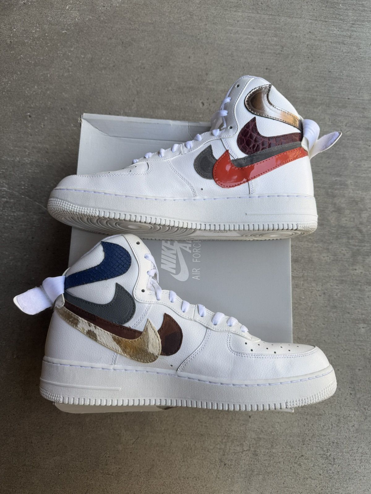 John Geiger JOHN GEIGER X NIKE AIR FORCE 1 HIGH MISPLACED CHECKS SIZE 13 Size US 13 / EU 46 - 2 Thumbnail