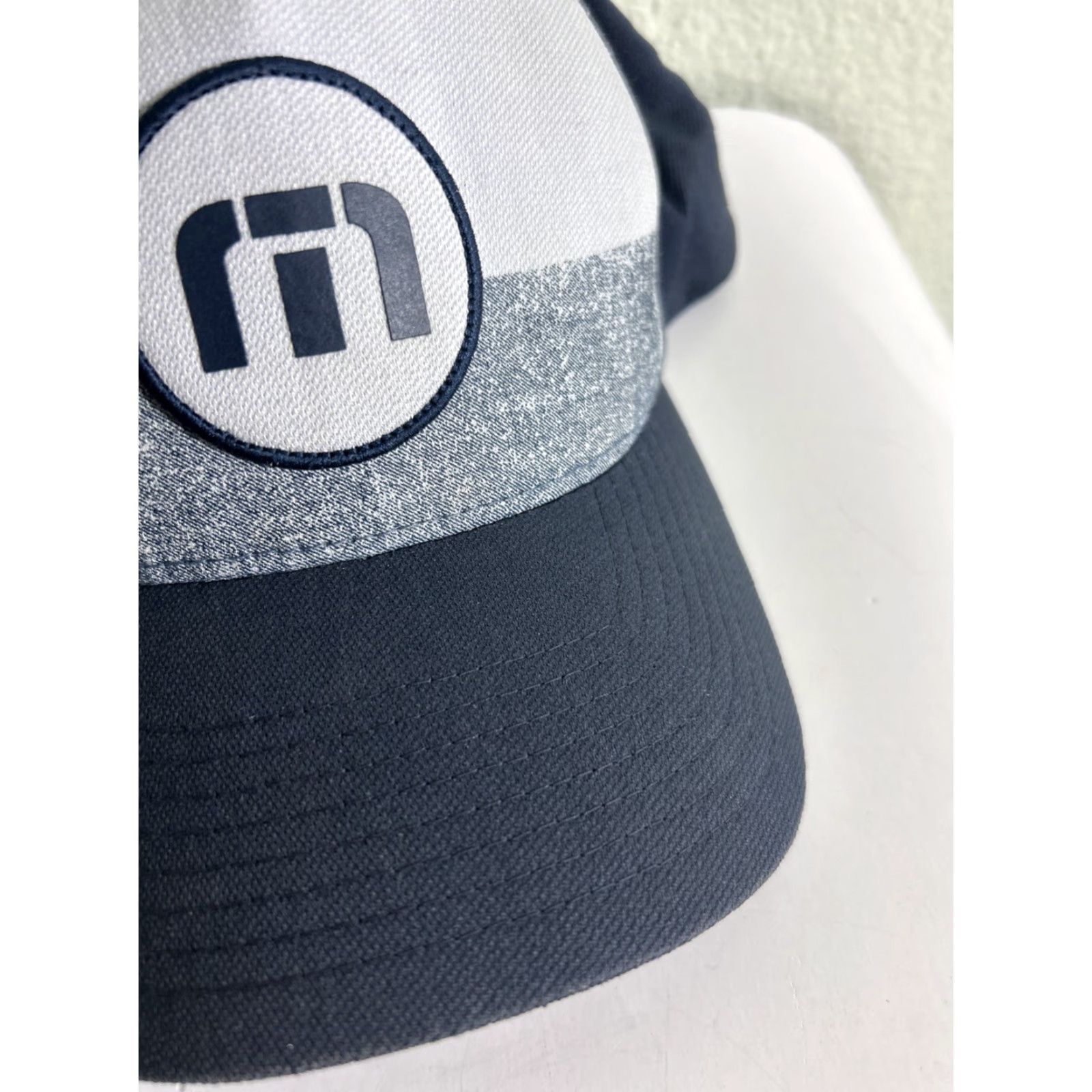 TravisMathew Travis Mathew Hat Cap Navy Adjustable Snapback Golf Golfer Blue Men Mens Adjustable Cap Snapback Travis Mathew Hat Blue Golf Cap Size ONE SIZE - 4 Thumbnail