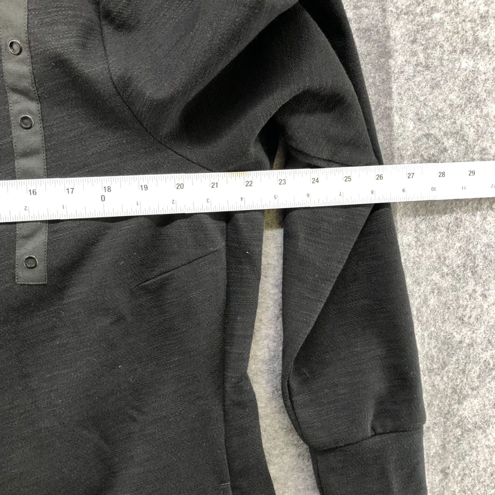 Vintage Deharo Labs Women's Moto Zip Fleece Jacket Black Large Size L / US 10 / IT 46 - 6 Thumbnail
