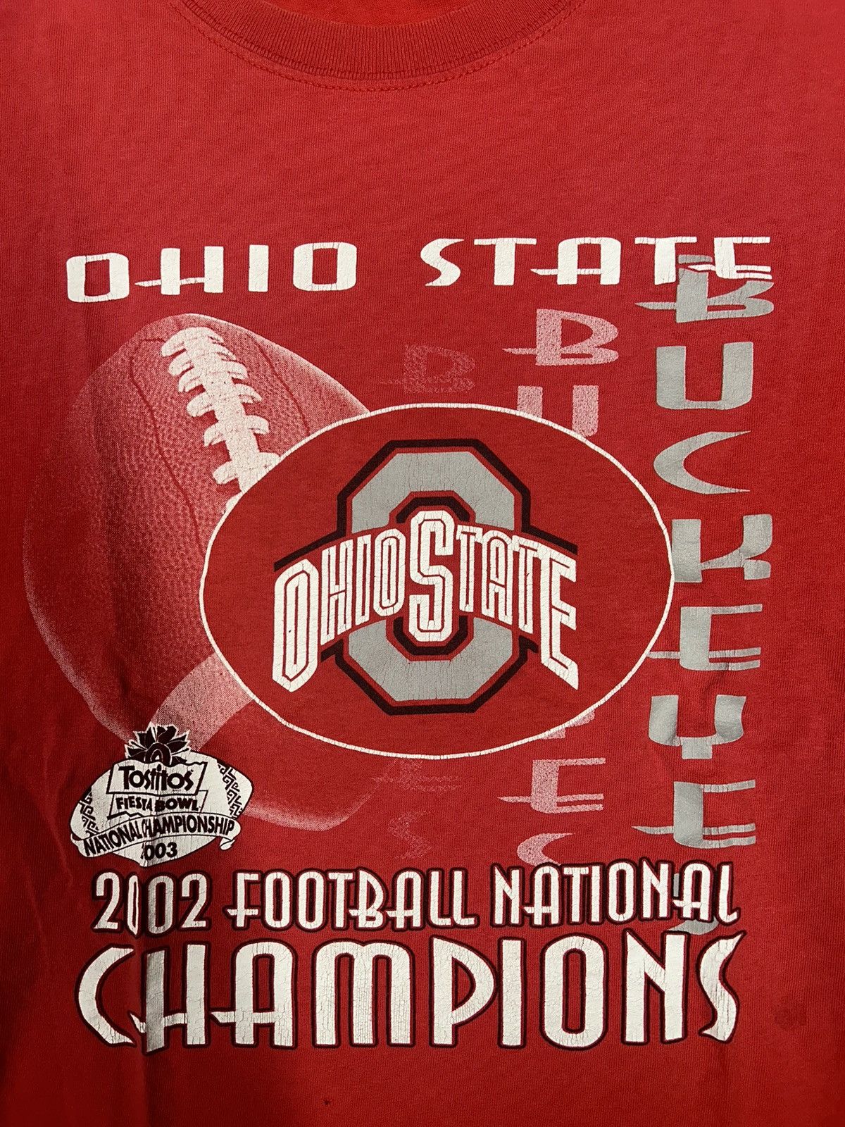 Vintage Crazy Vintage Y2K Essential Red Ohio State University Shirt Size US L / EU 52-54 / 3 - 2 Thumbnail