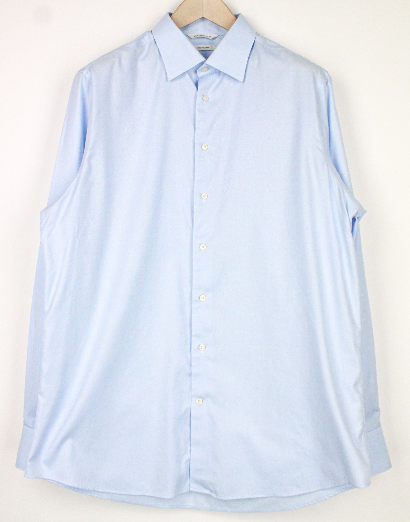 Suitsupply 43/17 Slim Fit Formal Blue Cotton 72764 Size 42R - 1 Thumbnail