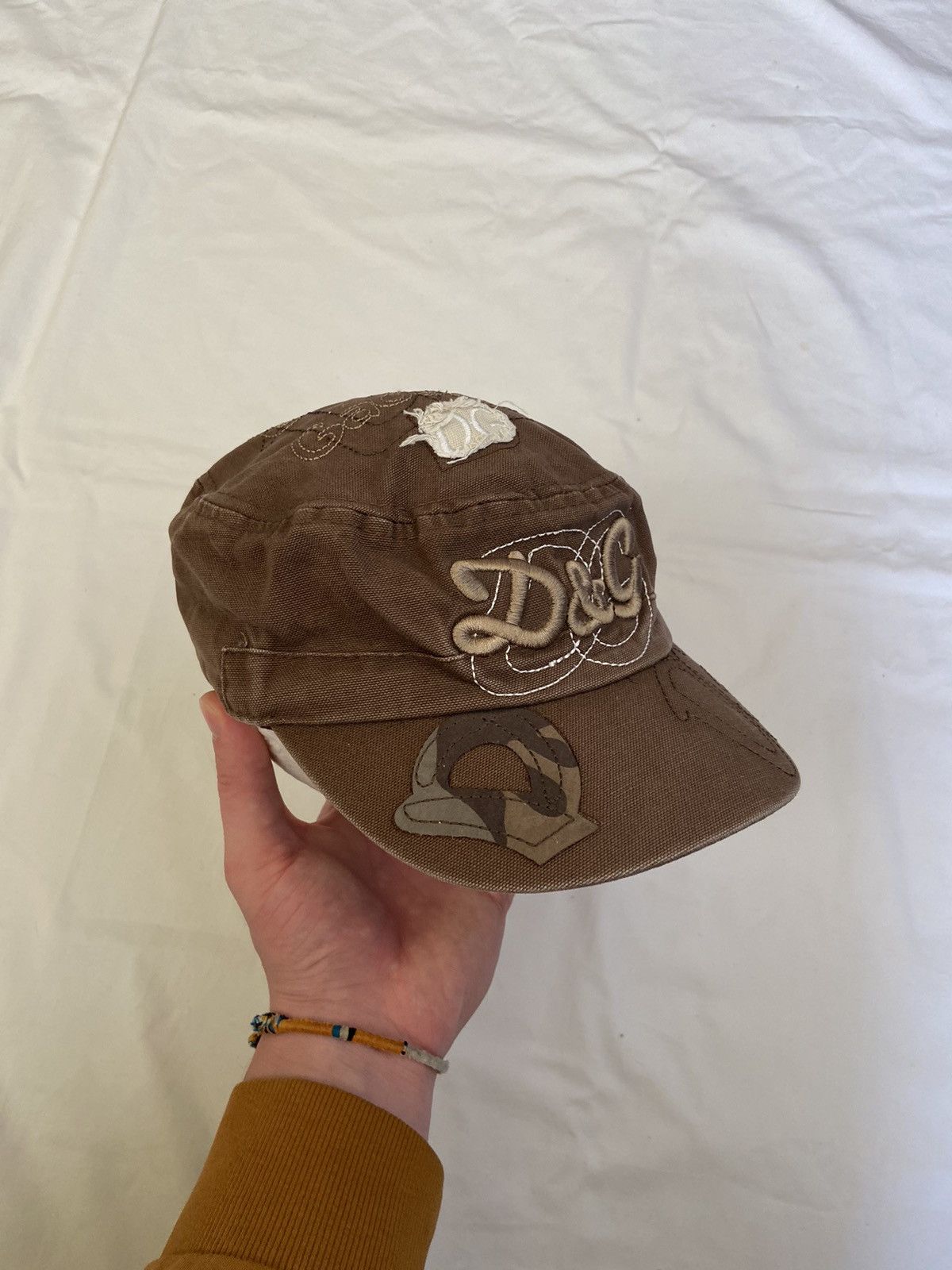 Dolce & Gabbana × Vintage Vintage Dolce & Gabbana Cap Y2K Distressed Rusted Hat Logo Size ONE SIZE - 7 Thumbnail