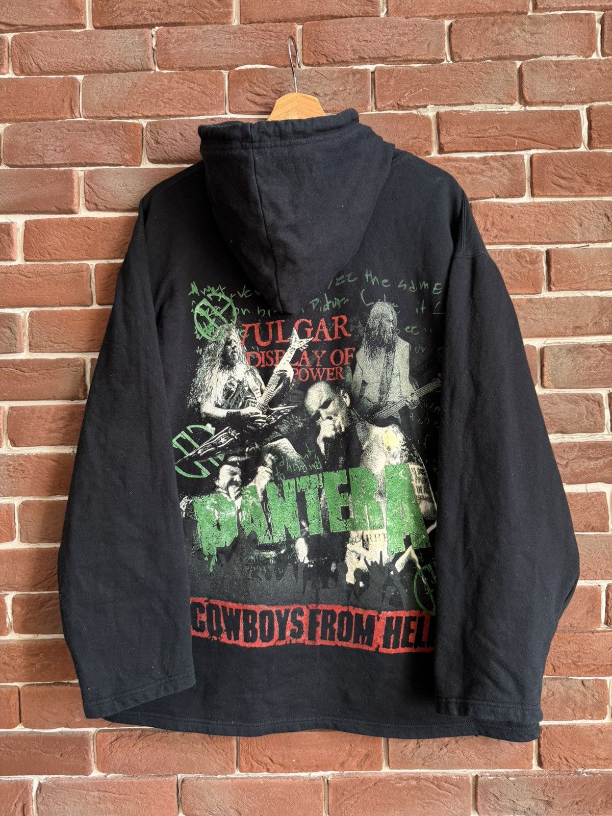 Band Tees 90s Rare Vintage Pantera Vulgar Display Metal Band Hoodie xl Size US XL / EU 56 / 4 - 2 Thumbnail