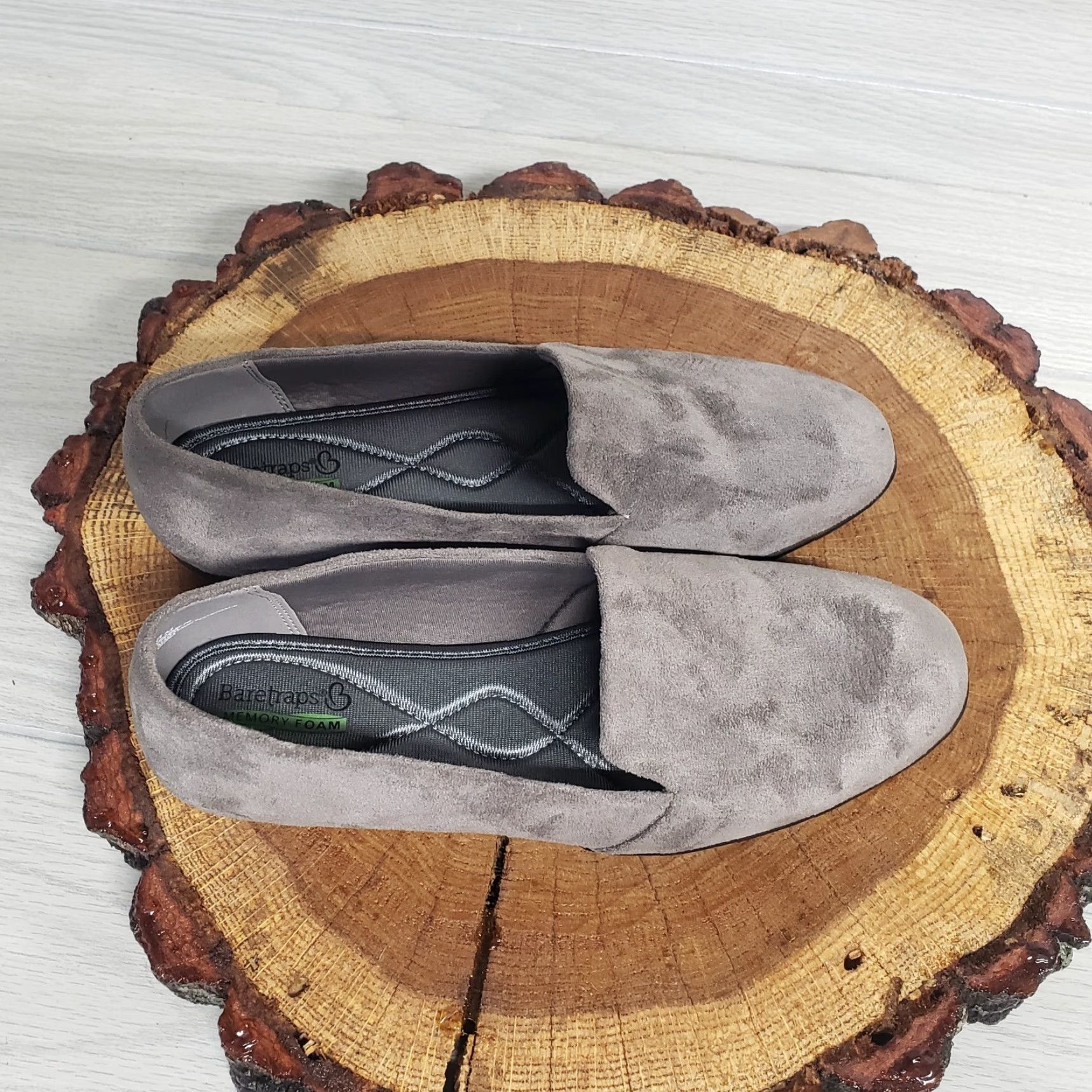 Vintage VINTAGE BareTraps Janine Gray Flats Loafers Slip On Round Toe Adult Women 8M Black Casual Workwear Womens Size US 8 / IT 38 - 6 Thumbnail