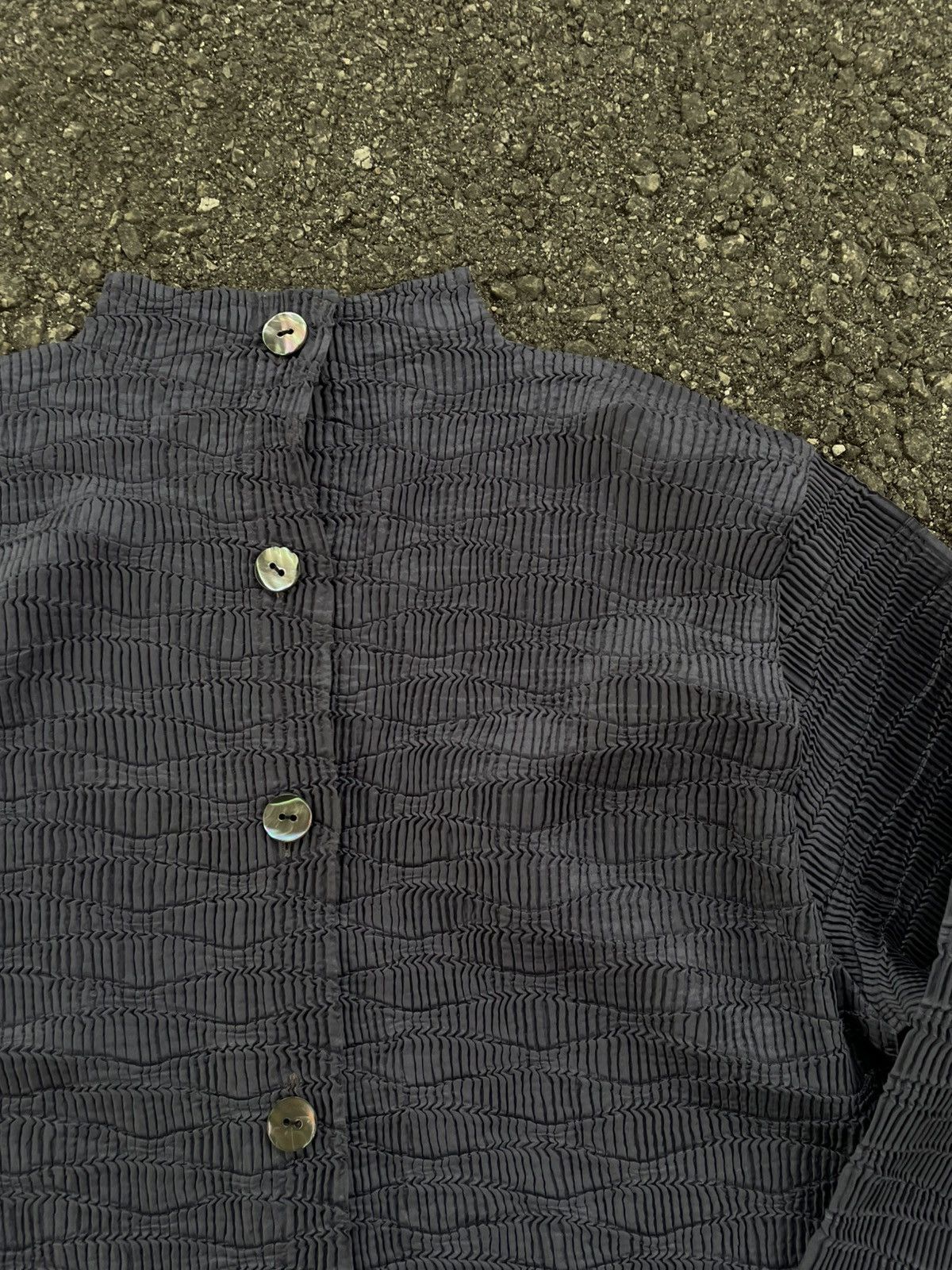 Japanese Brand Pleated Long Sleeve Size M / US 6-8 / IT 42-44 - 2 Thumbnail