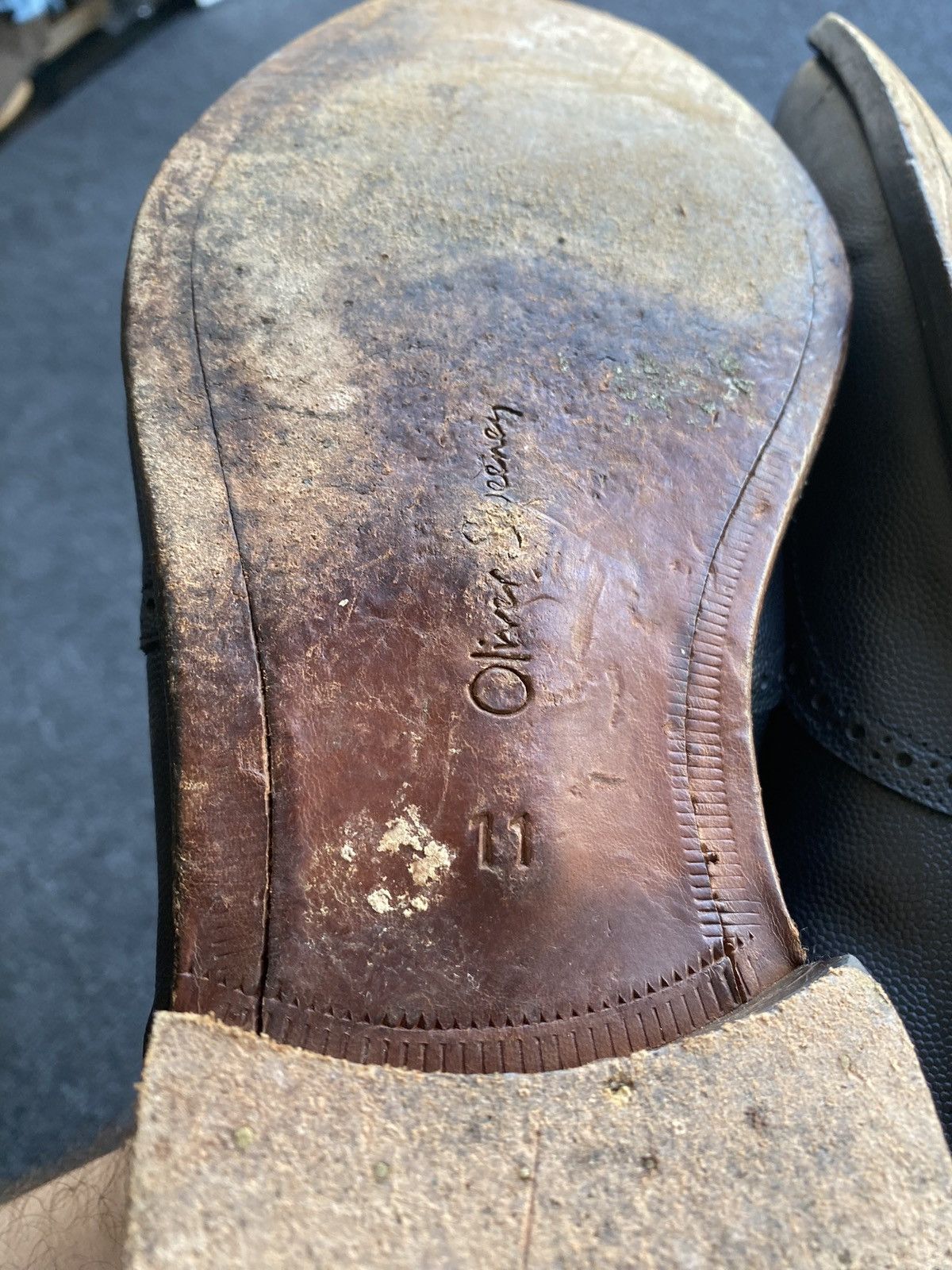 Oliver Sweeney 🔥Rare Oliver Sweeney black leather brogue slip on boots US12 Size US 12 / EU 45 - 21 Thumbnail