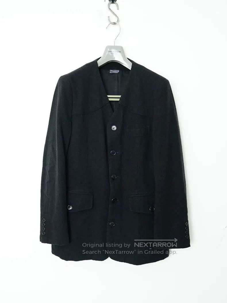 Comme Des Garcons Wool Collarless Jacket
