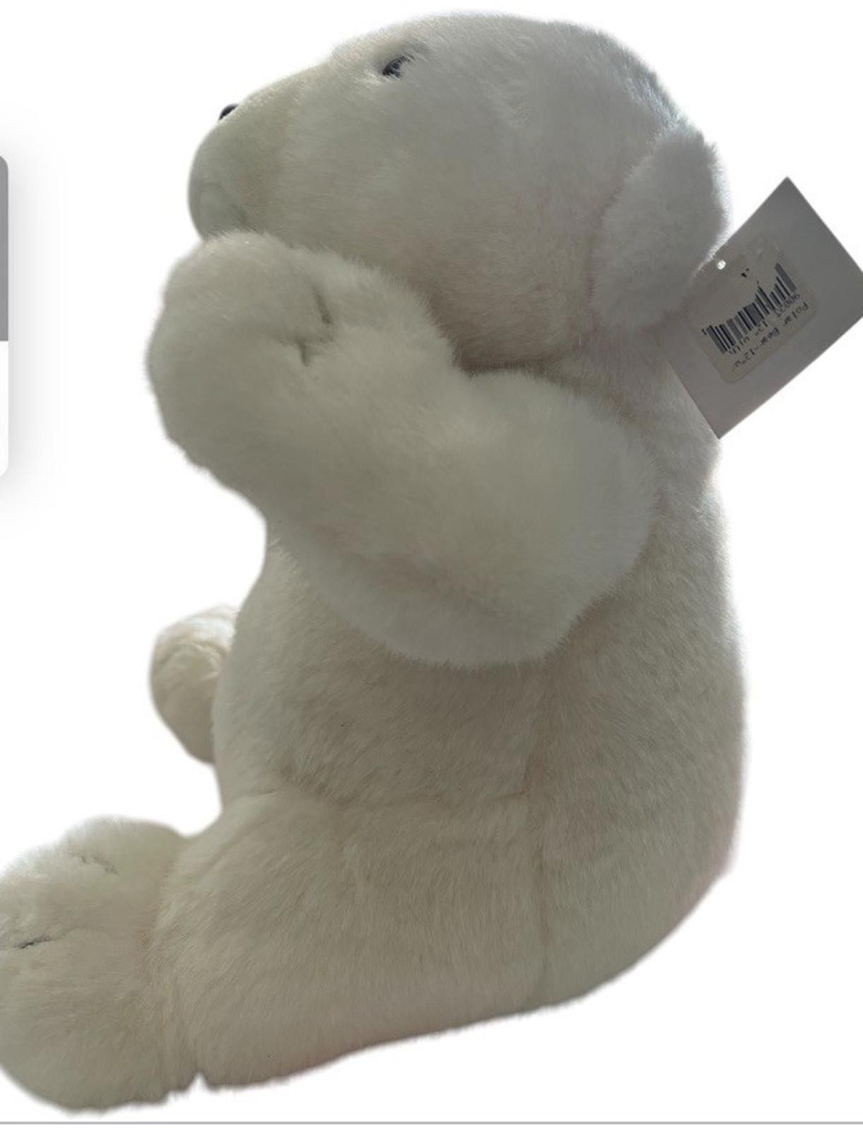 Cole Haan Coca-Cola White Polar Bear Plush with Coke Bottle 12”1994 Size ONE SIZE - 4 Thumbnail