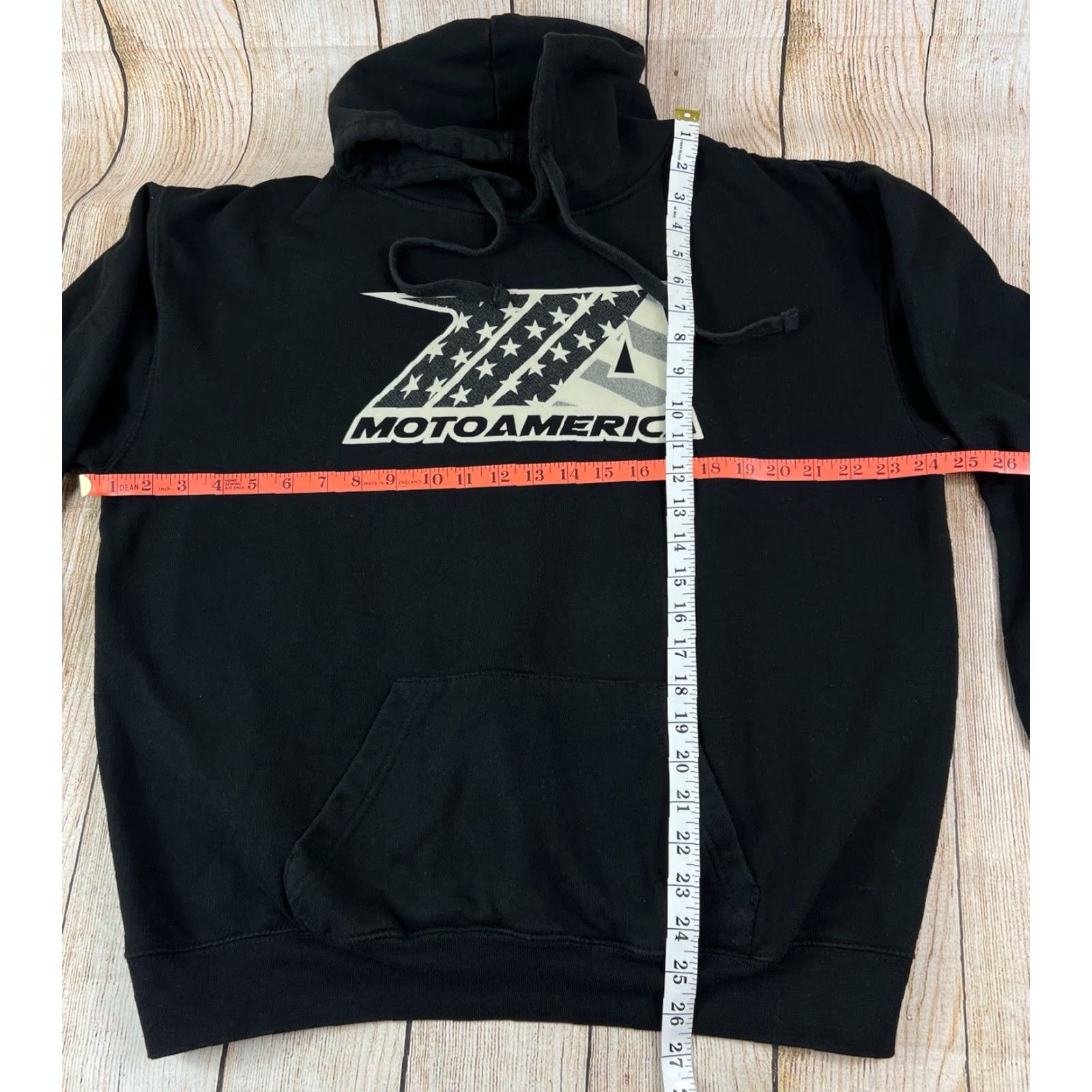 Vintage Motoamerica Hoodie Sweatshirt Large Black Men Hooded Pockets Pullover Motorcycle Sports Classic AMA Superbikes Size US L / EU 52-54 / 3 - 4 Thumbnail
