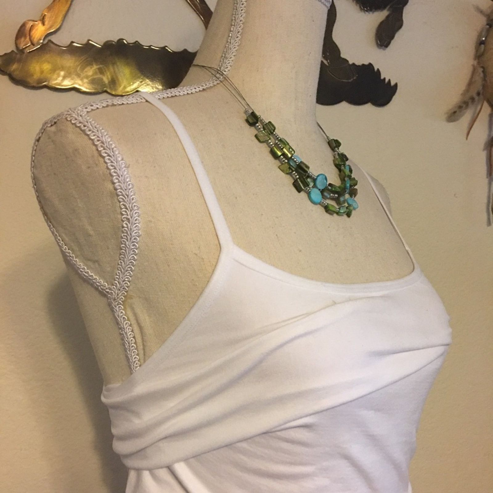 Jewelry Multi strand silver tone abalone shell necklace Size ONE SIZE - 2 Thumbnail