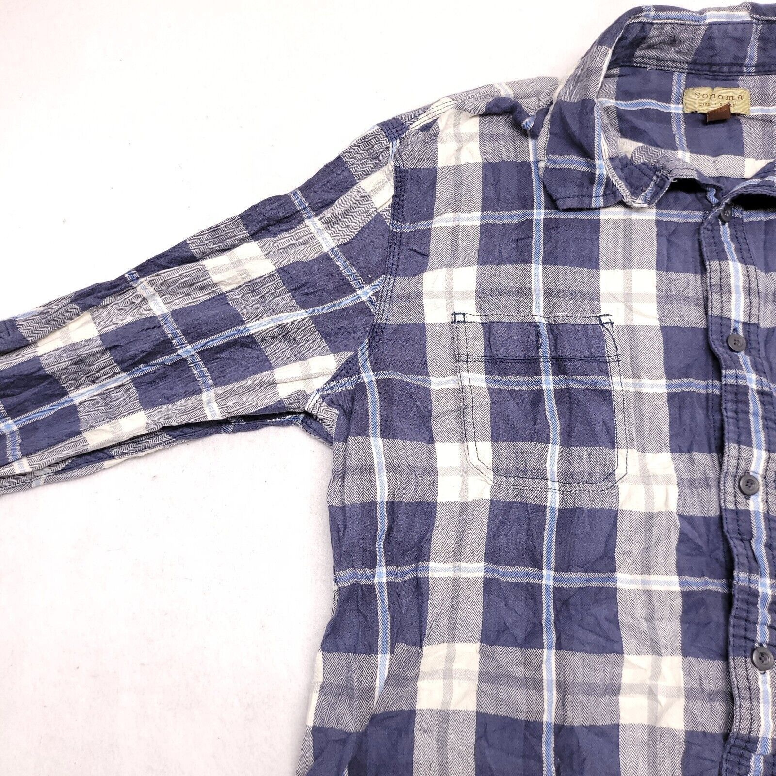 Sonoma Sonoma Tartan Flannel Shirt Mens Size Extra Large XL Blue Size US XL / EU 56 / 4 - 4 Thumbnail