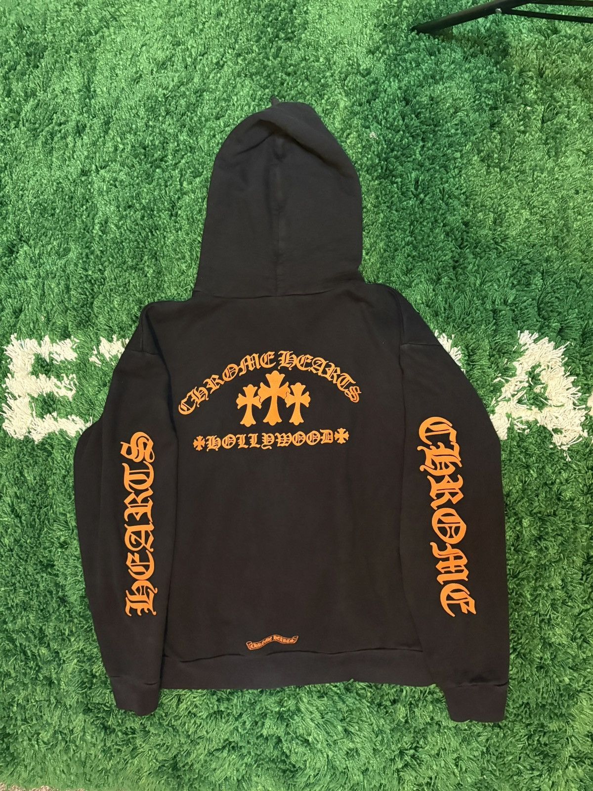 Chrome Hearts Chrome Hearts Triple Cross Hoodie Black Orange Size US L / EU 52-54 / 3 - 1 Thumbnail