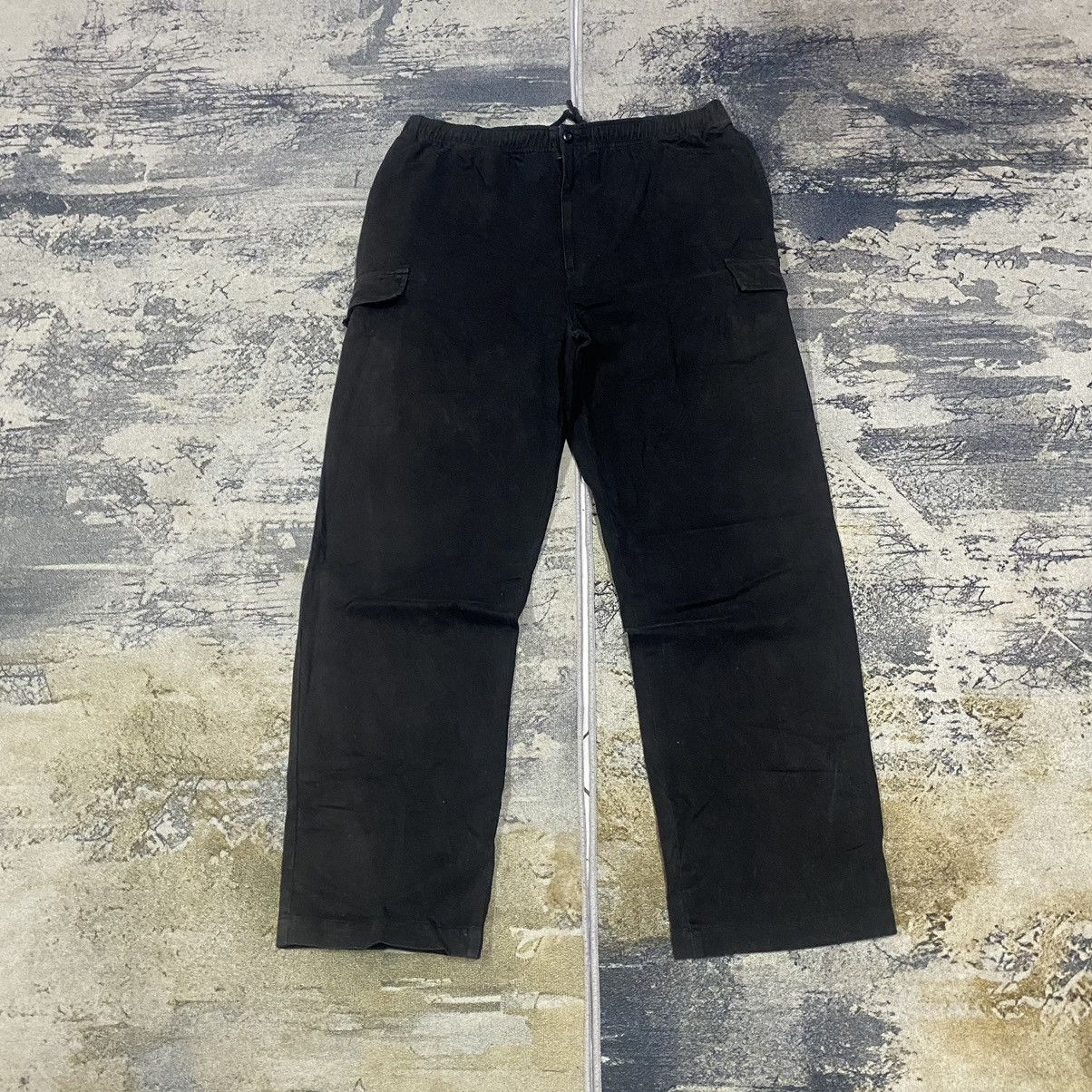 Japanese Brand × Vintage Vtg United Gear Baggy Drawstring Cargo Pants Size US 37 - 1 Thumbnail