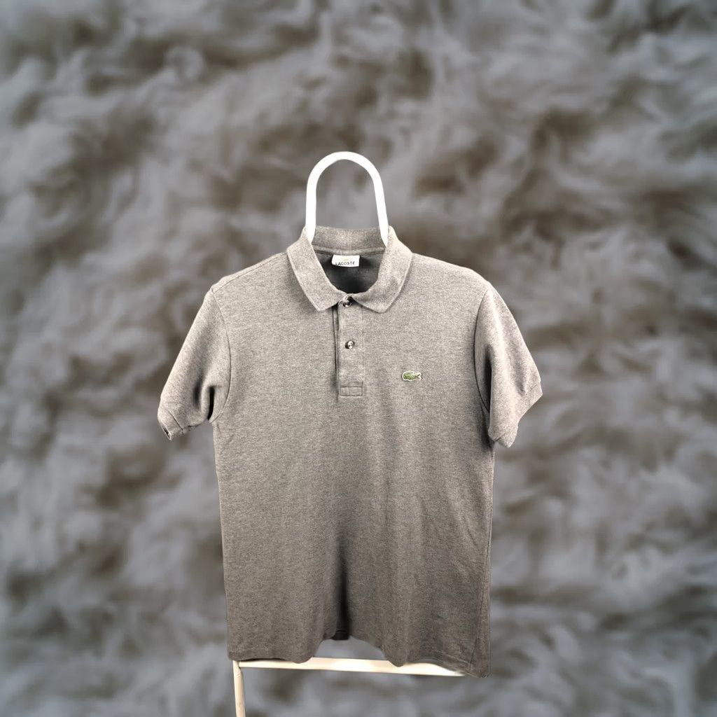 Lacoste Lacoste Polo Men Size 3 Cotton Gray Short Sleeve Collared Logo Embroidered Jersey Vintage: No Breatheable Classic Regular Fit Shirt Size US S / EU 44-46 / 1 - 1 Thumbnail
