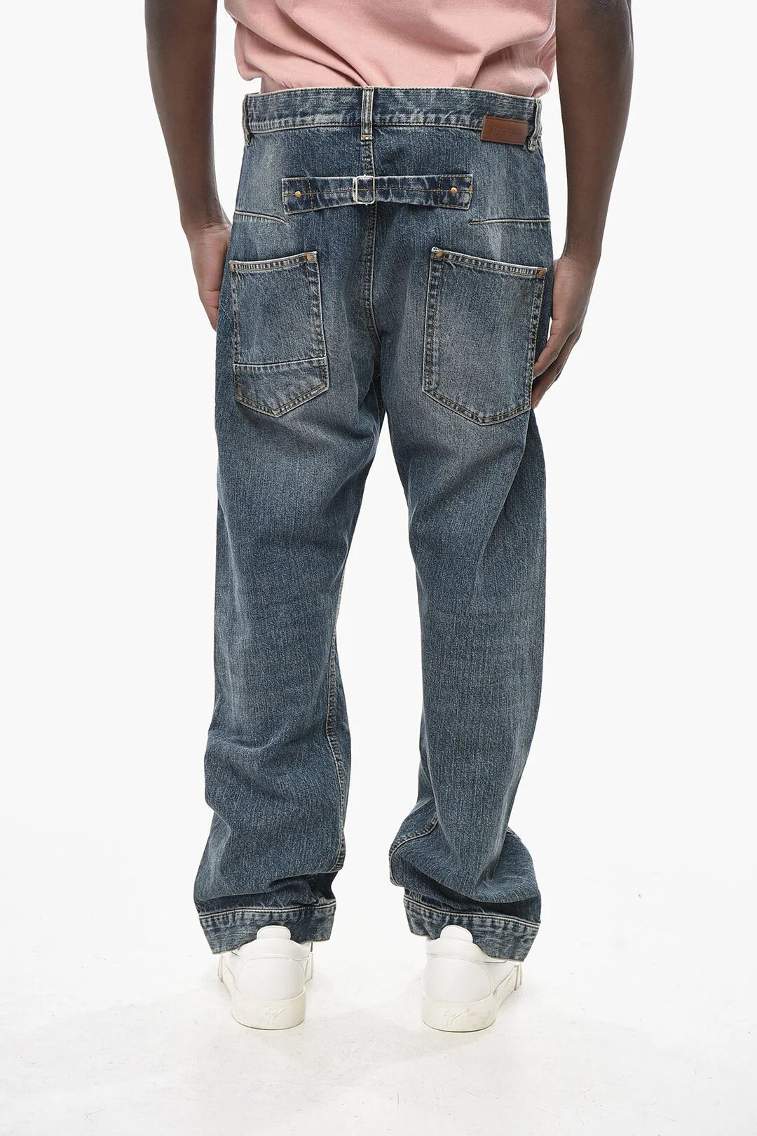 Palm Angels og1mm0326 Mom Fit Jeans in Blue Size US 36 / EU 52 - 2 Thumbnail
