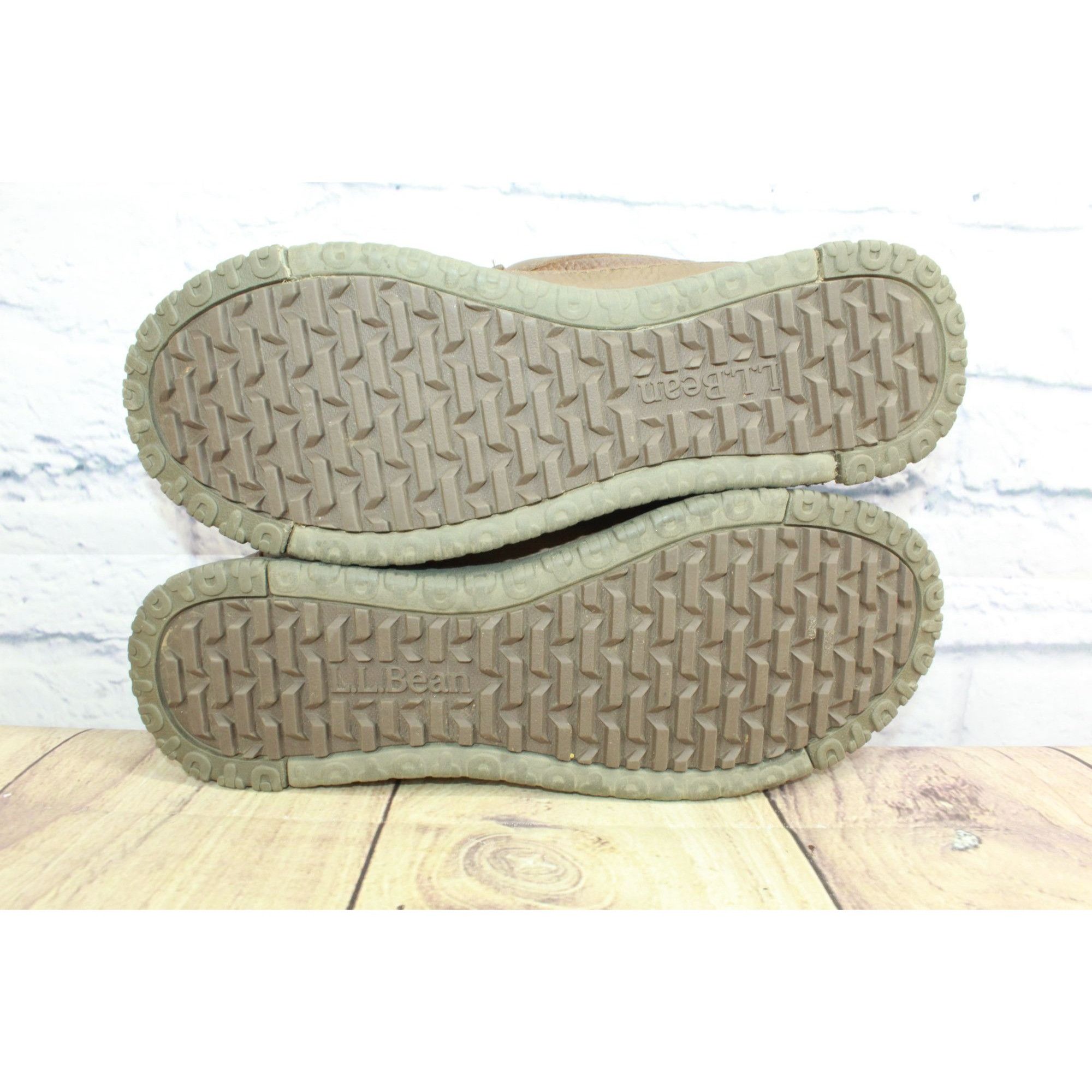 L.L. Bean LL Bean All Week Men's Brown Leather Shearling Moccasins Size US 9 / EU 42 - 9 Thumbnail