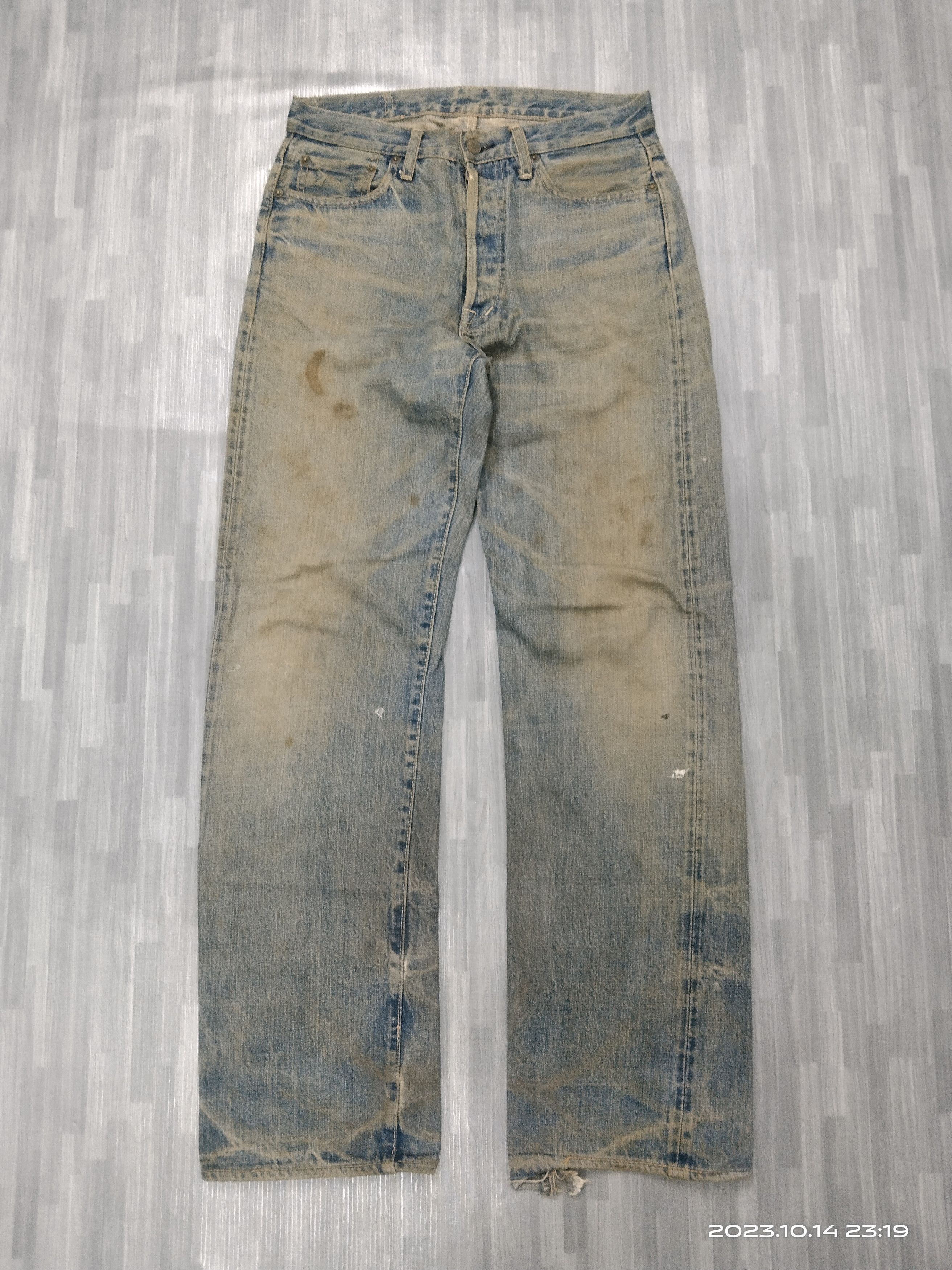 OMNIGOD SICK DISTRESSED OMNIGOD SELVEDGE DENIM PANTS Size US 30 / EU 46 - 2 Thumbnail