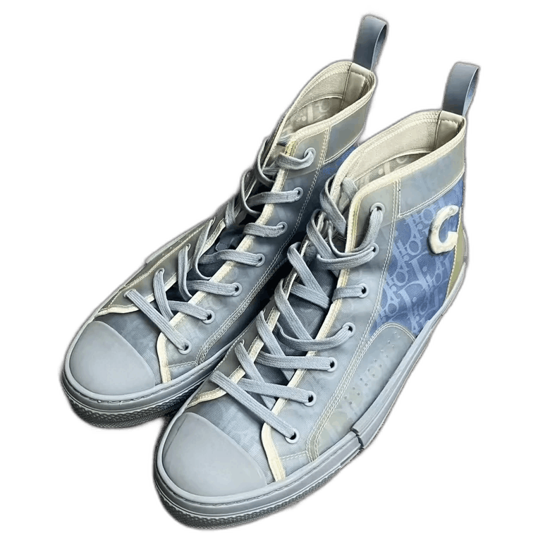 Dior Dior Light Blue High-Top Fashion Sneakers Size US 10 / EU 43 - 1 Thumbnail