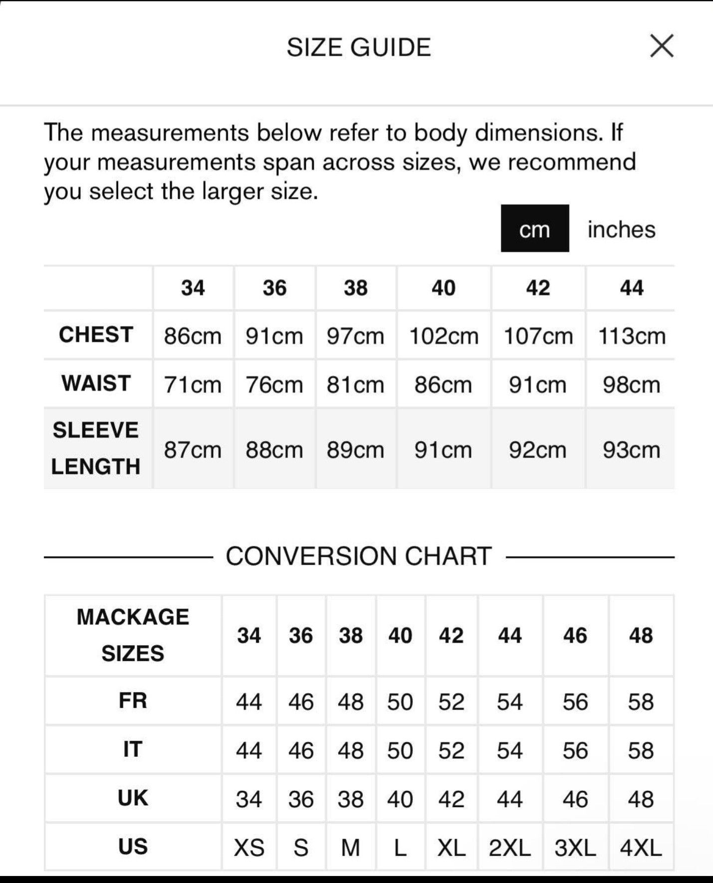 Mackage Mackage Kent size:44 (Us:XLarge) Size US XL / EU 56 / 4 - 6 Thumbnail