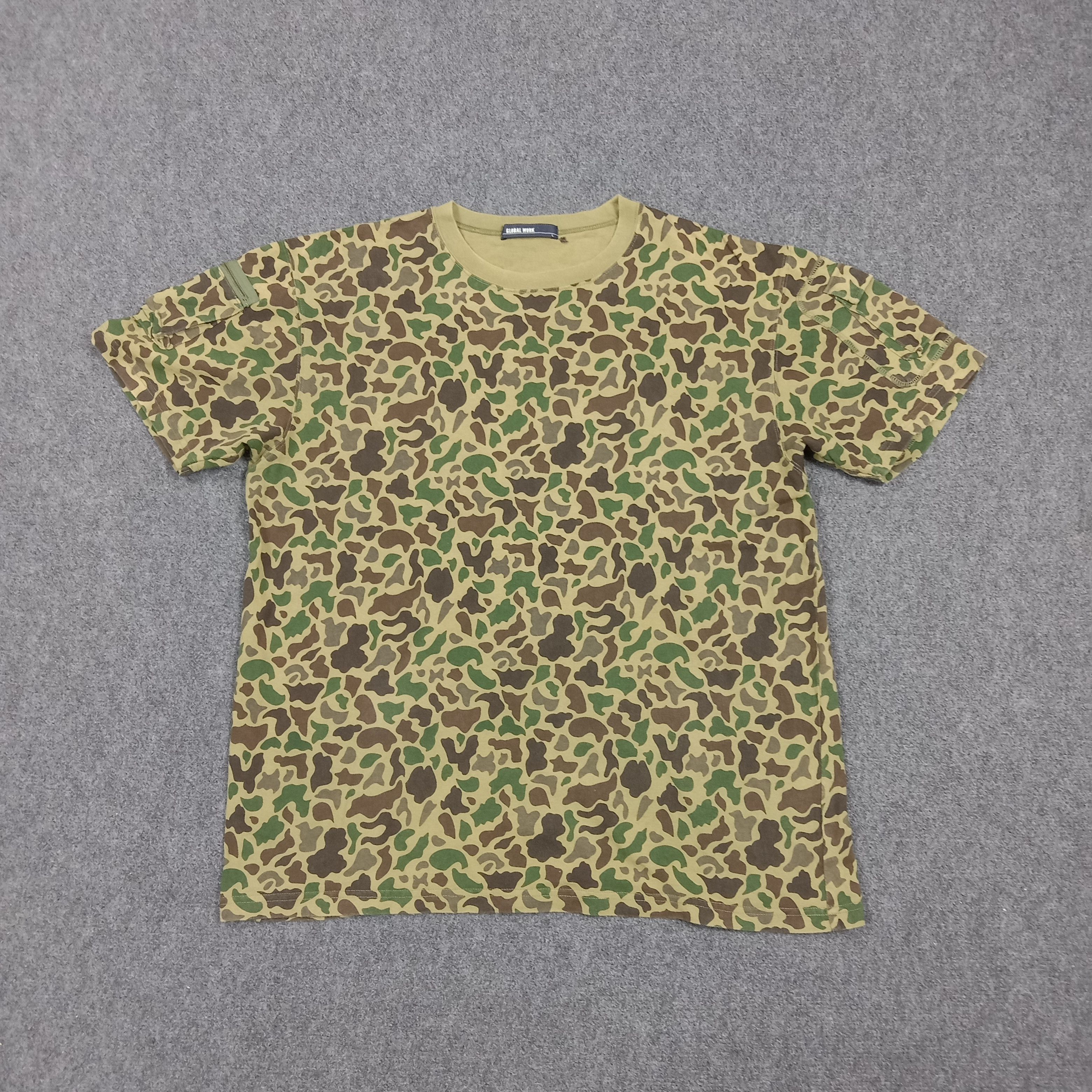 Global Work Global Work Japanese Brand Camo Tshirt C285N25 Size US L / EU 52-54 / 3 - 1 Thumbnail
