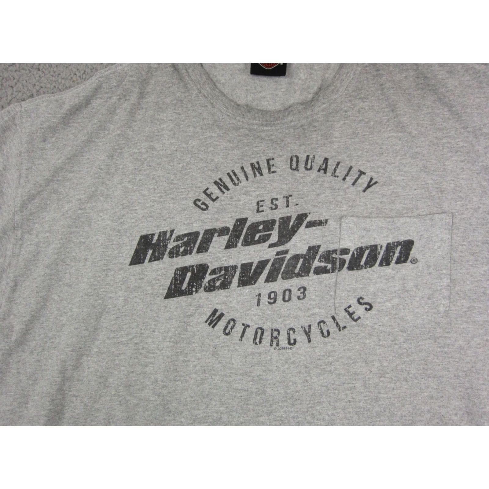 Harley Davidson Harley Davidson Shirt Adult 2XL Gray Mens Madison Wisconsin Casual Biker Y2K Size US XXL / EU 58 / 5 - 5 Thumbnail