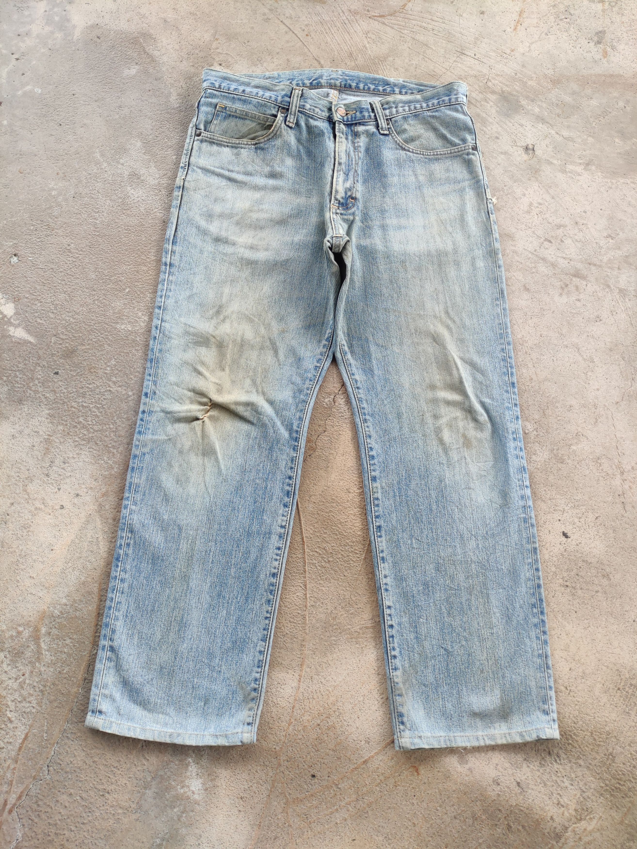 Vintage Wrangler Jean Distressed Faded Denim