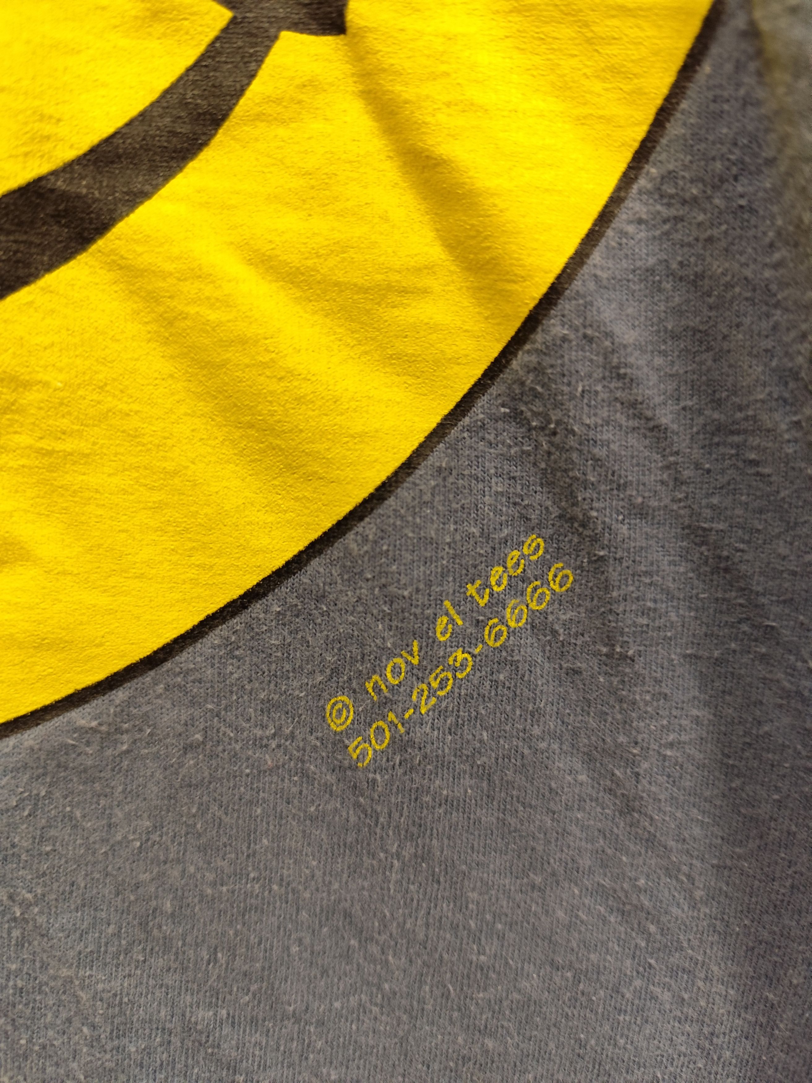 Fruit Of The Loom vintage 90s t shirt smiley face Size US M / EU 48-50 / 2 - 6 Thumbnail